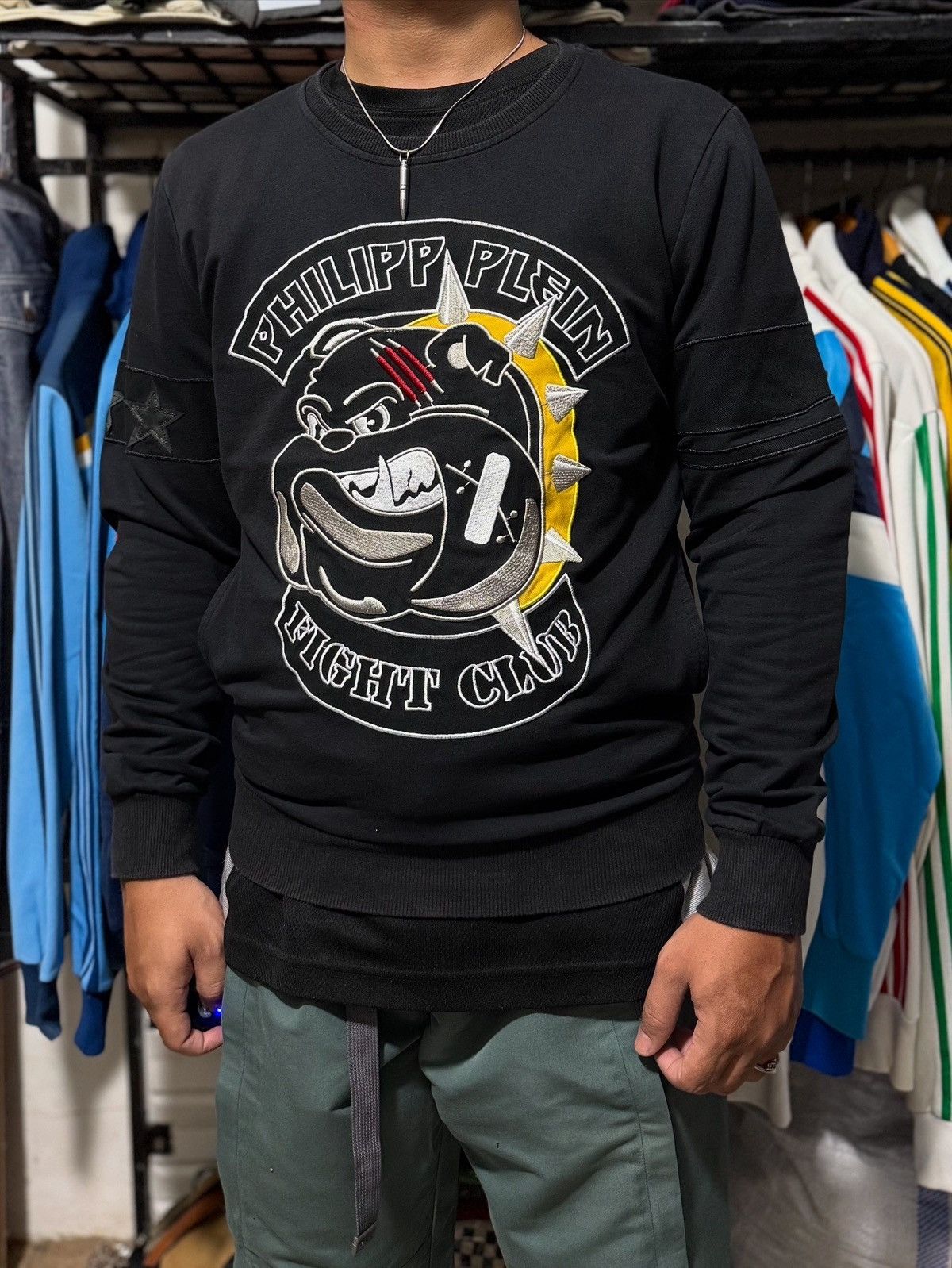 Philipp Plein Philipp plein homme fight club buldog sweatshirt crewneck Size M / US 6-8 / IT 42-44 - 9 Thumbnail
