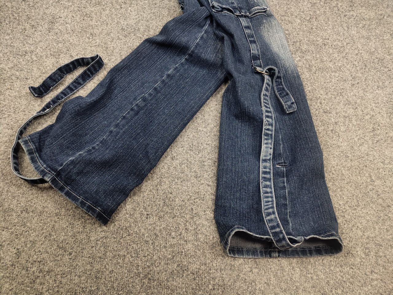 If Six Was Nine Vintage eclix le Grand Bleu Y2K Cargo Flared Stopped Jeans Size US 30 / EU 46 - 6 Thumbnail