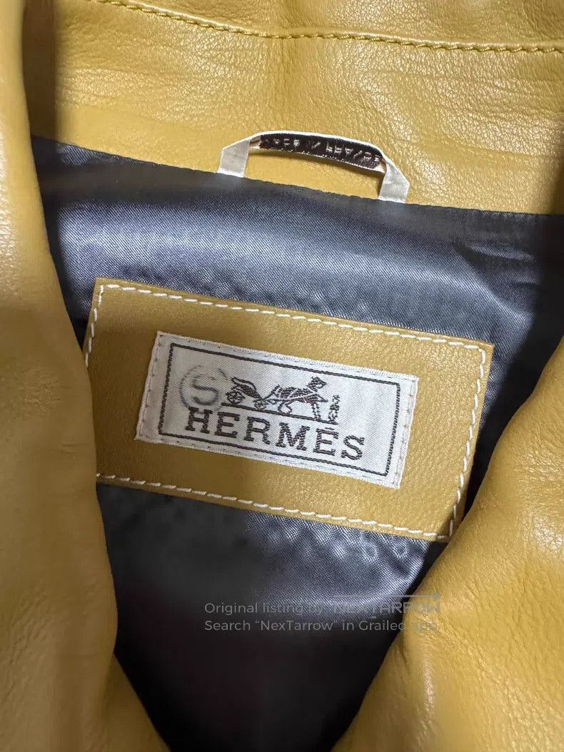Hermes Hermes Cowhide Leather Jacket Size US L / EU 52-54 / 3 - 7 Thumbnail