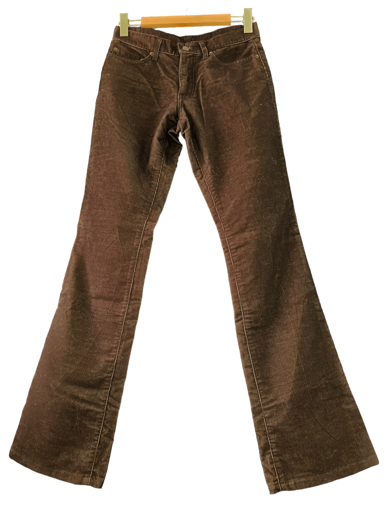 image of Tornado Mart Flare Corduroy Jeans in Brown, Men's (Size 28)