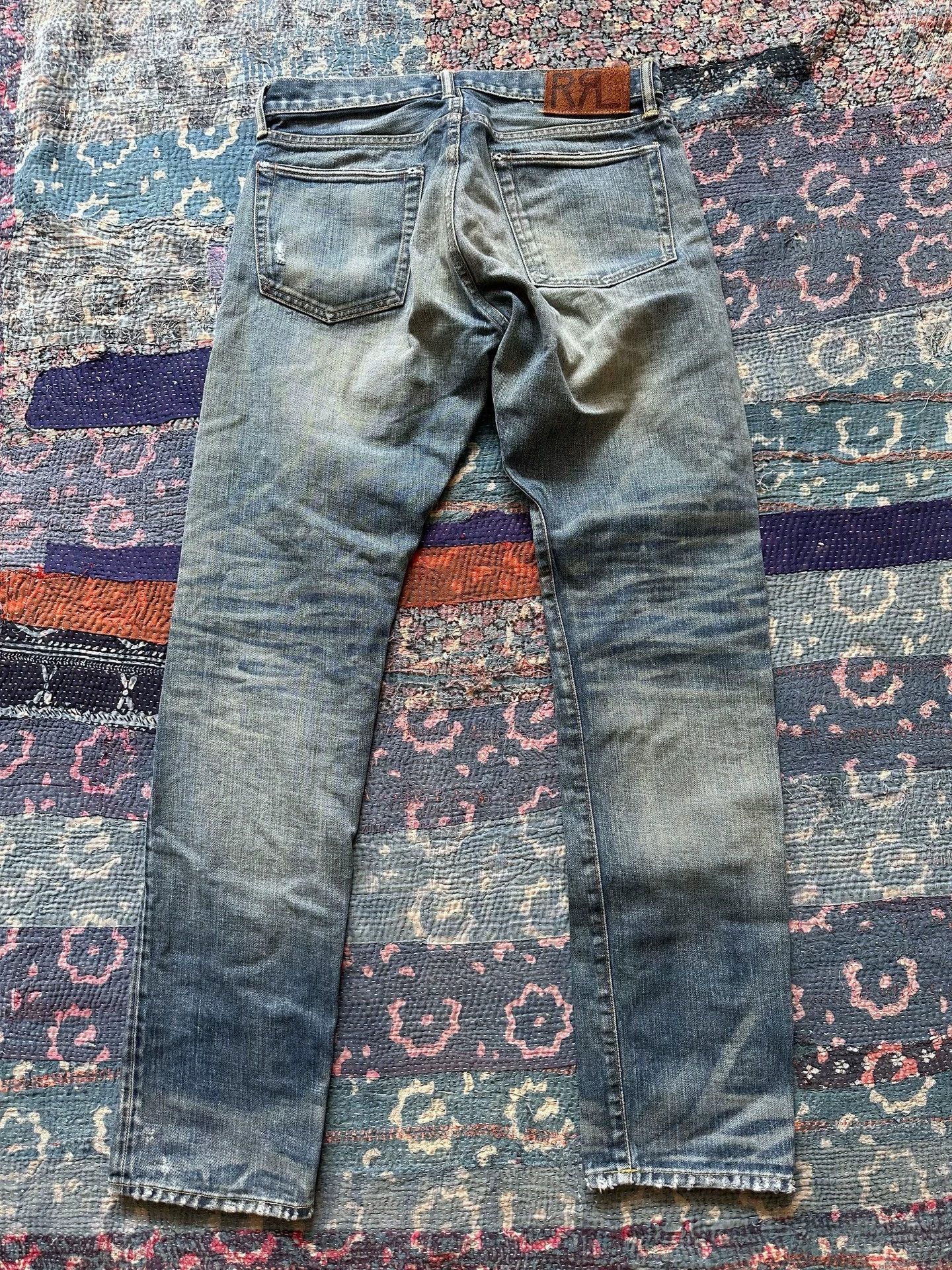 RRL Ralph Lauren RRL Distressed Ripped Washed Jeans 31x32 Flawless Size US 31 - 2 Thumbnail