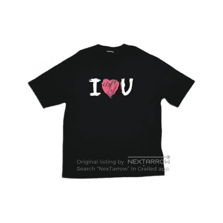 Balenciaga Balenciaga I Love U Graphic T. Size US S / EU 44-46 / 1 - 1 Thumbnail