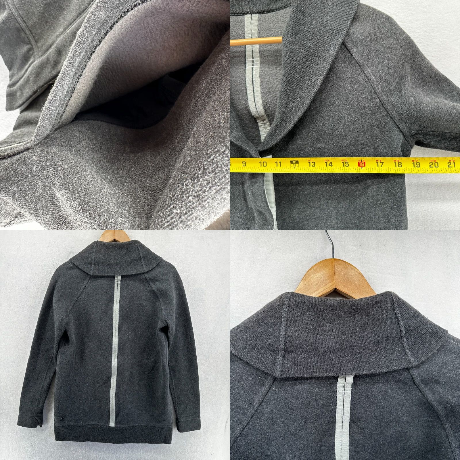 Lululemon Lululemon Yin To My Yang Jacket Cardigan Women’s 6 Black Heathered Soot Sweater Regular Size Women Size M / US 6-8 / IT 42-44 - 8 Thumbnail