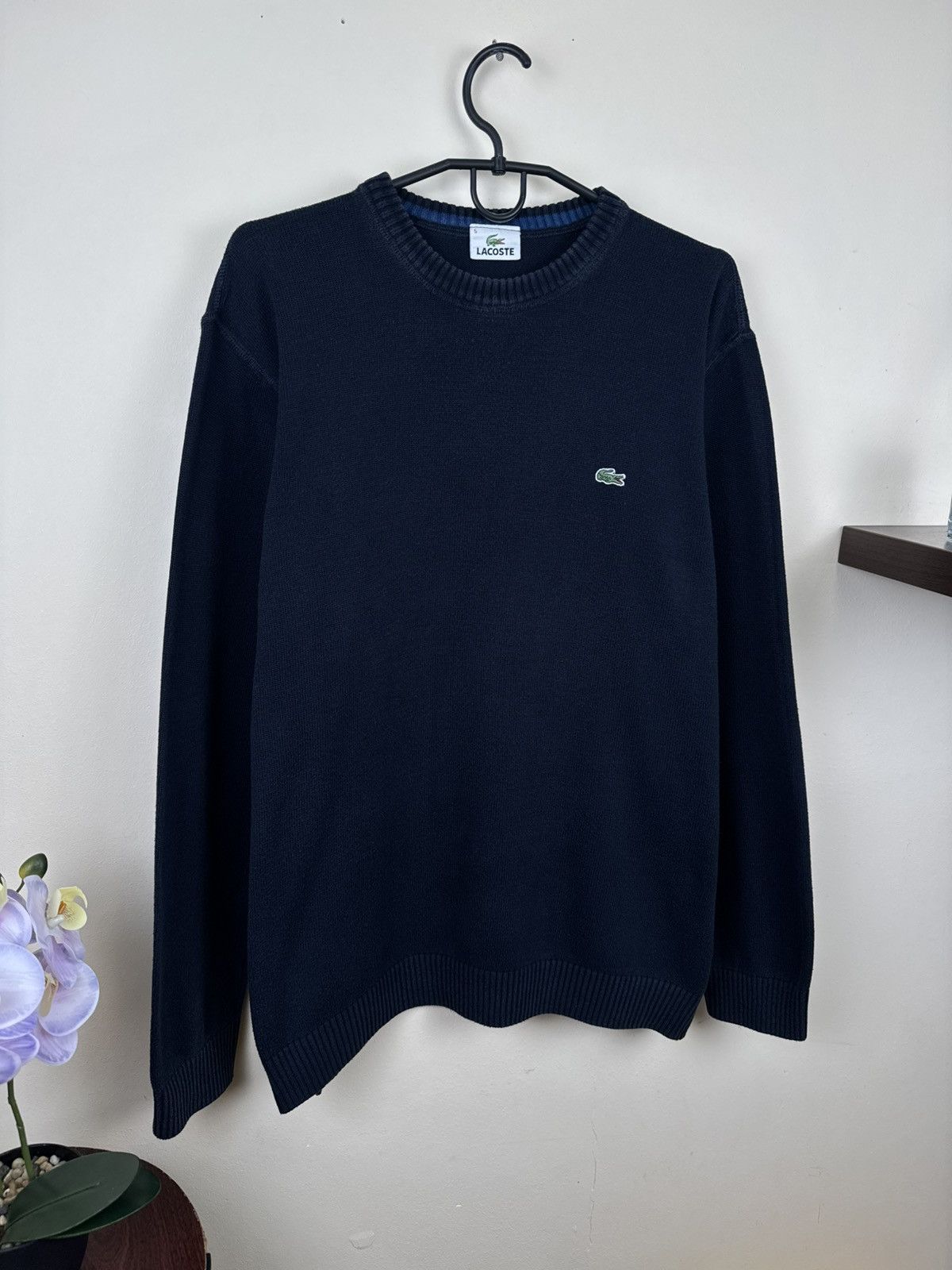 Lacoste Vintage Lacoste Sweater Dark Blue L Pasha Style Casual Size US L / EU 52-54 / 3 - 8 Thumbnail