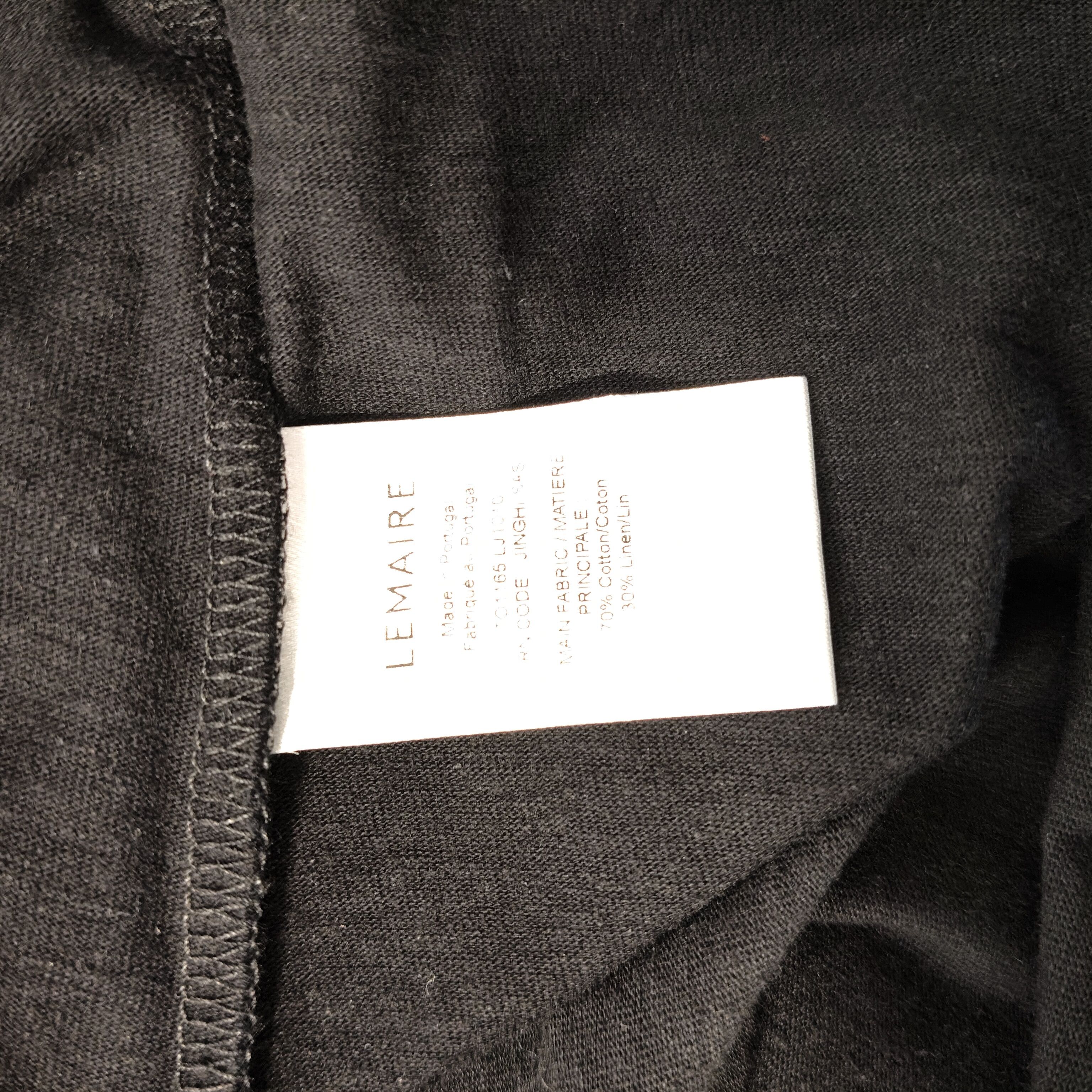 Lemaire Heavy cotton and linen t-shirt Size US S / EU 44-46 / 1 - 12 Thumbnail