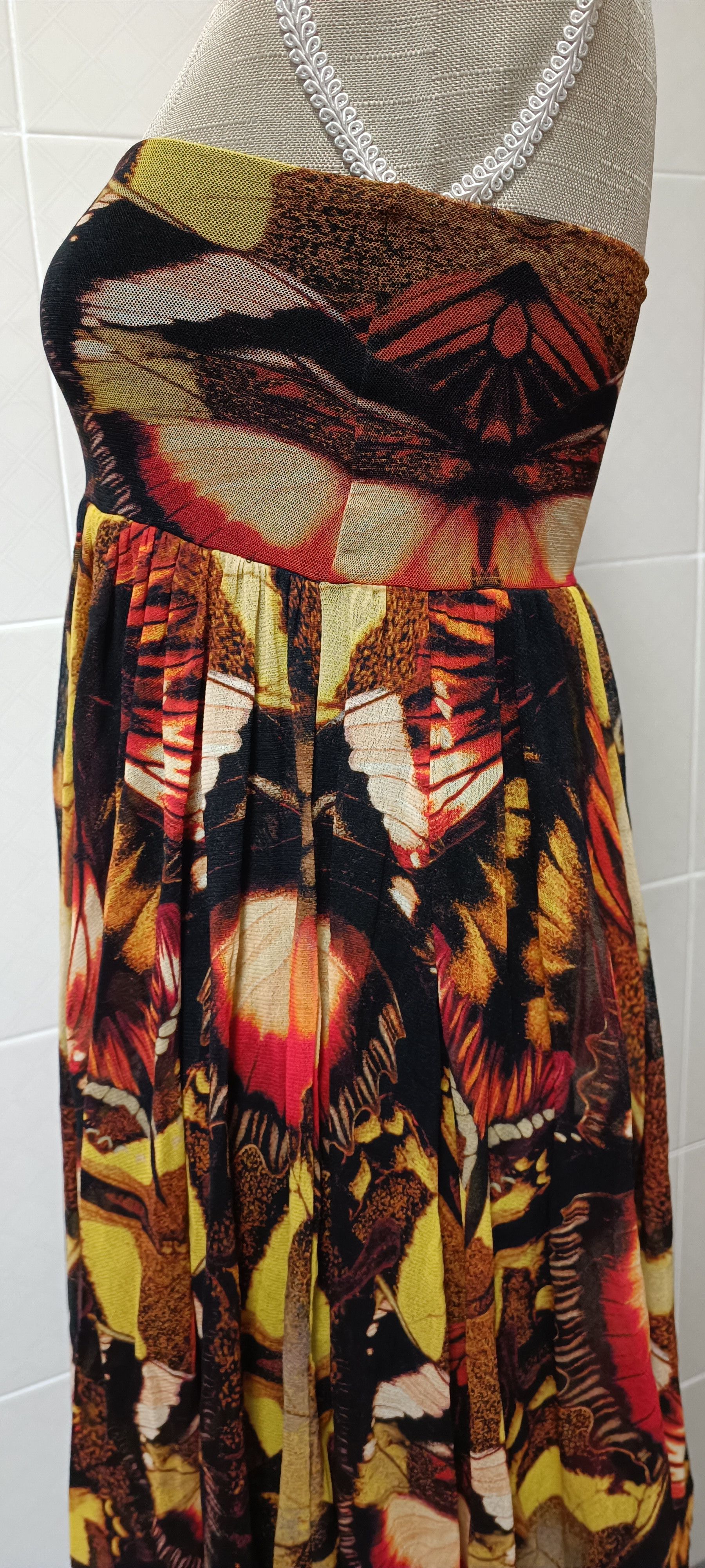 Jean Paul Gaultier 2000's - Butterflies MIDI dress Size S / US 4 / IT 40 - 9 Thumbnail