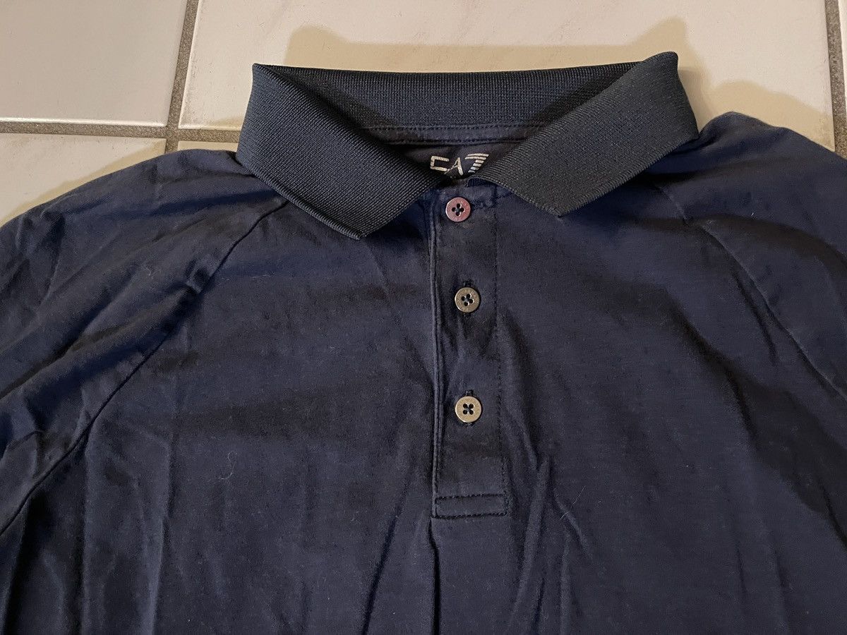 Emporio Armani EA7 Emporio Armani Mens Blue Polo Shirt Size Large Size US L / EU 52-54 / 3 - 2 Thumbnail