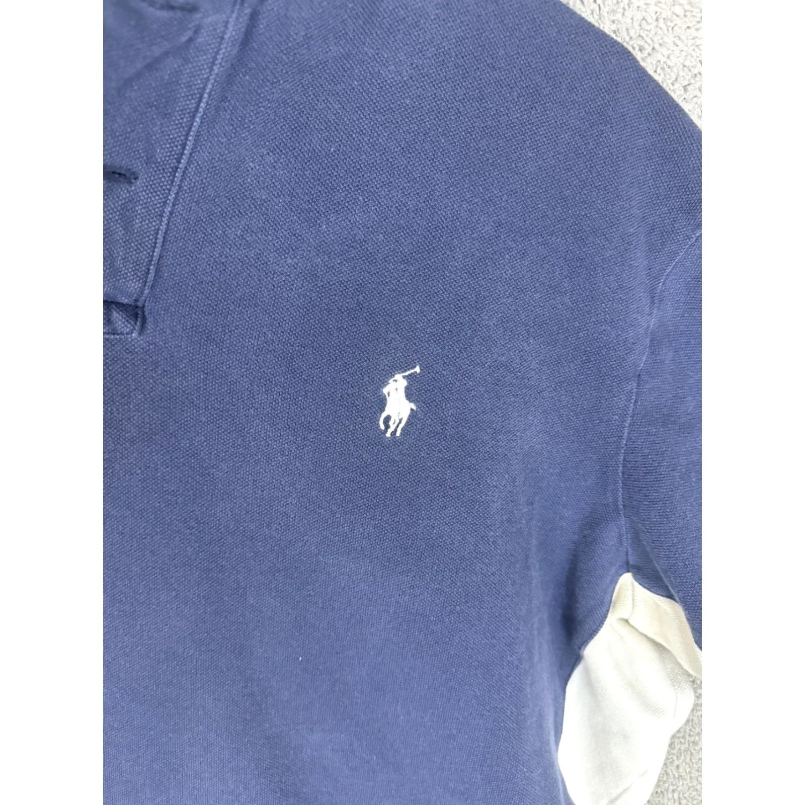 Polo Ralph Lauren Polo Ralph Lauren Polo Shirt Mens XL Navy White Custom Fit Red Stripes Short Slv Size US XL / EU 56 / 4 - 4 Thumbnail