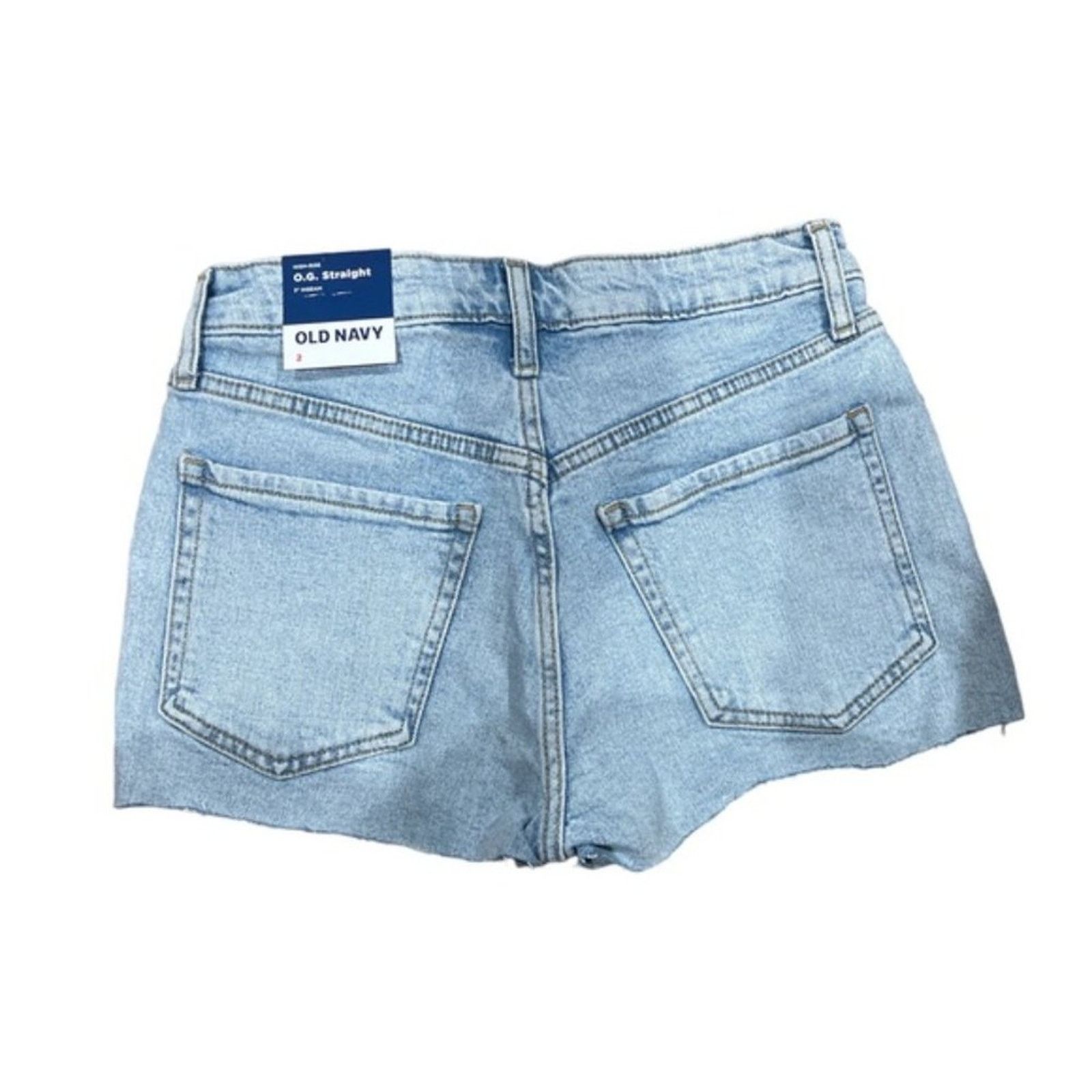 Old Navy OLD NAVY High-Waisted OG Straight Cut-Off Jean Shorts Sz 2 Size 26" / US 2 / IT 38 - 3 Thumbnail