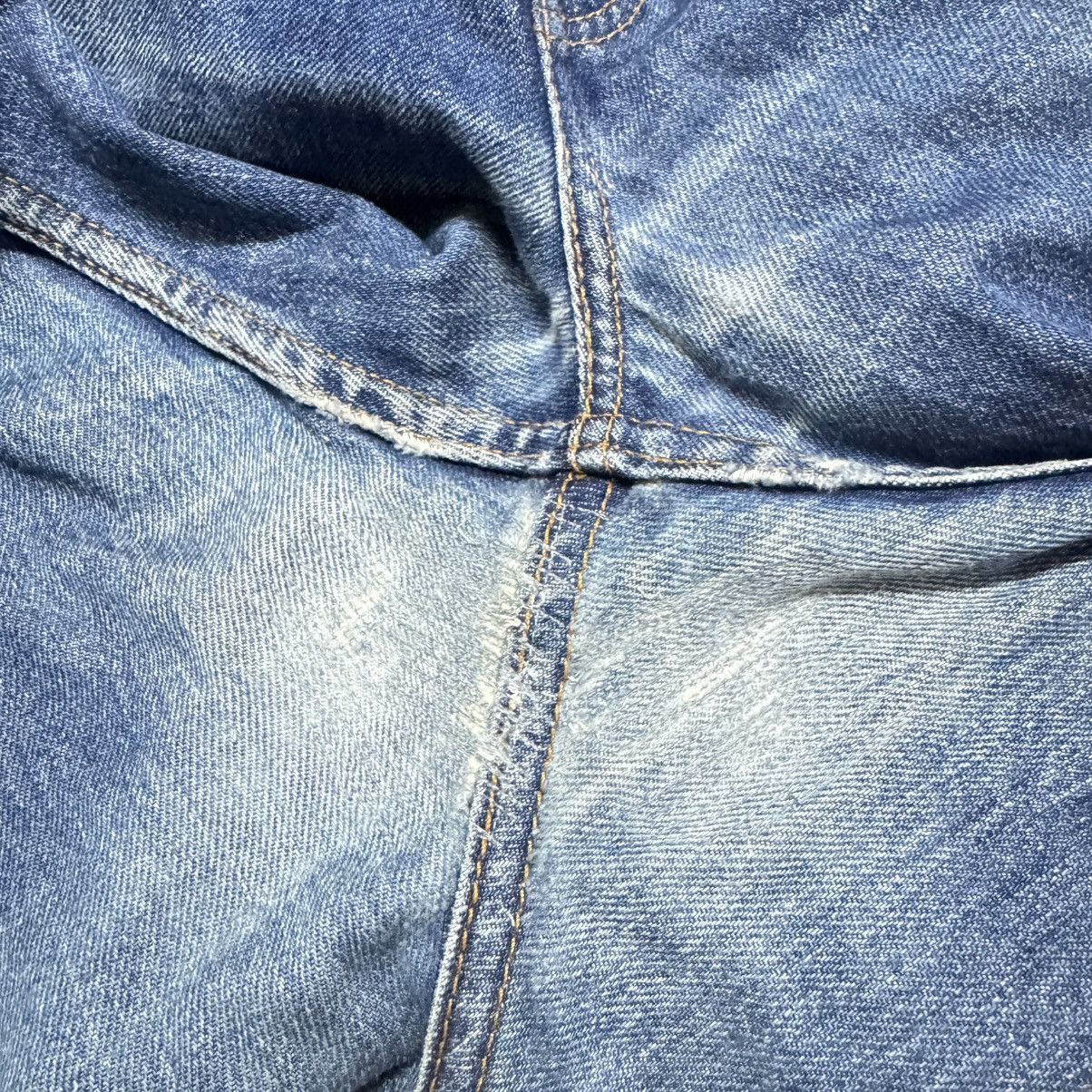 Levi's Vintage Levis 517 Flare Jeans Repaired Hedi Slimane Size US 32 / EU 48 - 7 Thumbnail