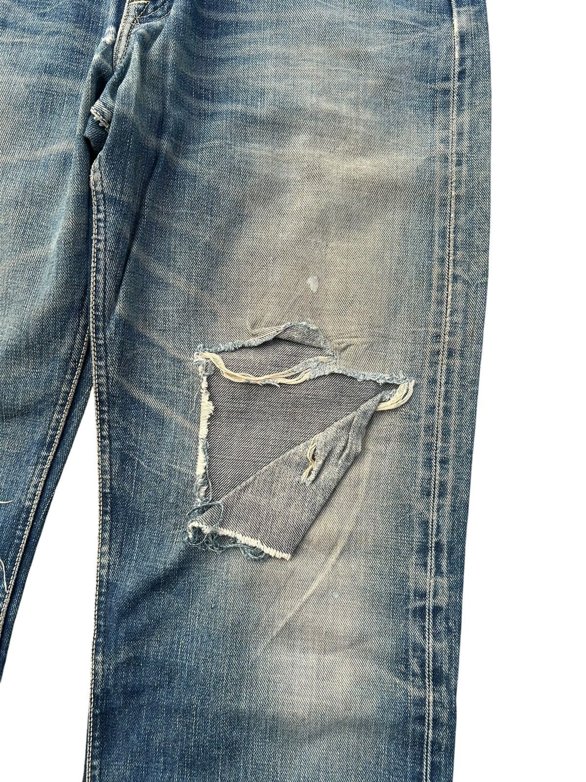 Kapital Vintage Lee Selvedge Japanese Brand Distressed Denim Jeans Size US 31 - 3 Thumbnail