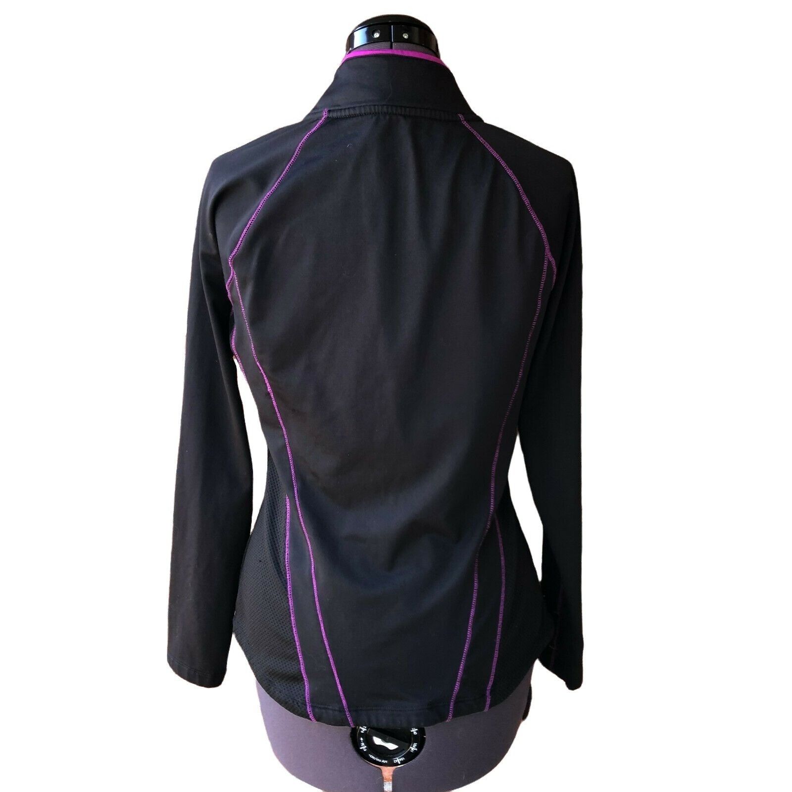 Avia Avia 1/2-Zip Long-Sleeve Athletic Top Black Sz. M Size M / US 6-8 / IT 42-44 - 5 Thumbnail
