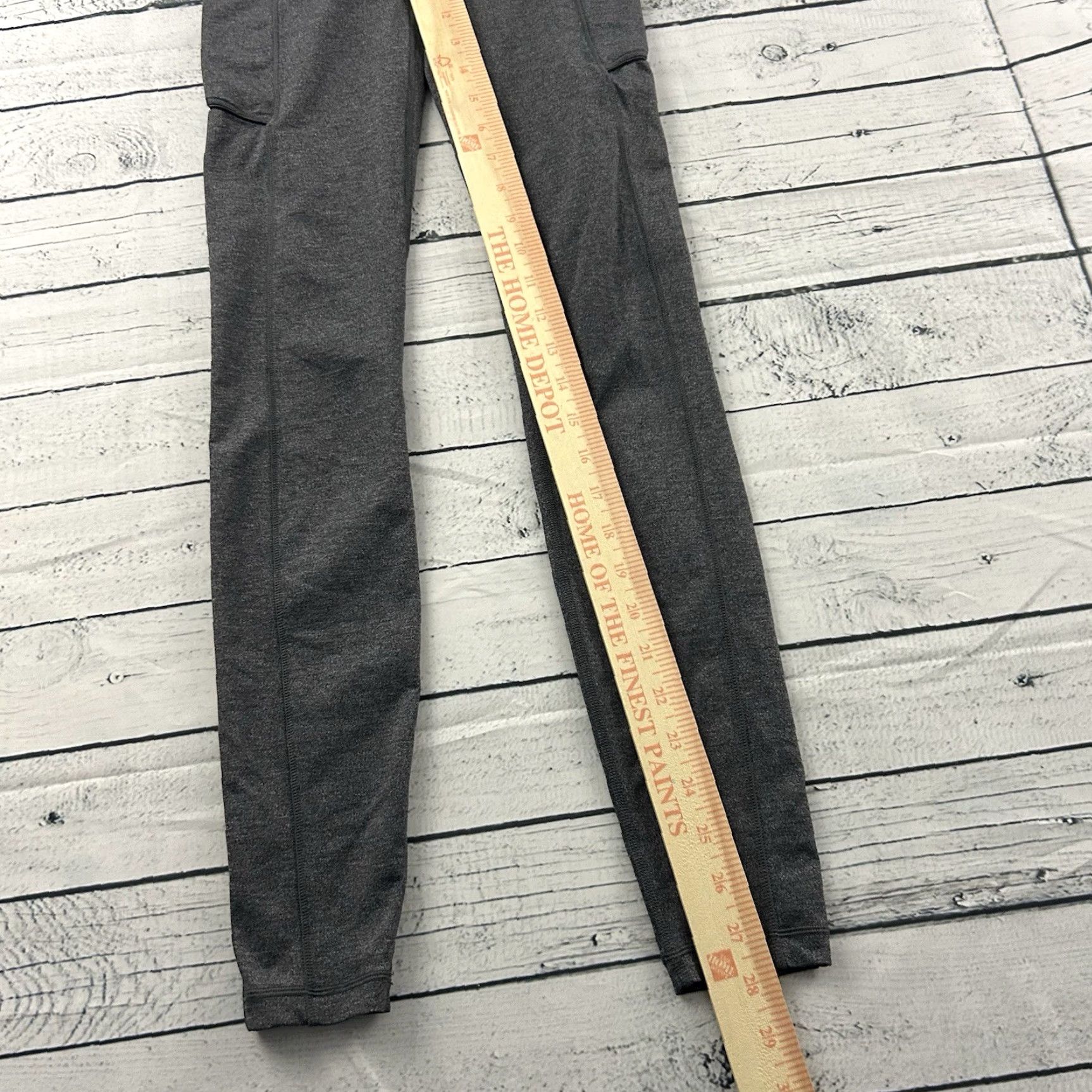 Lululemon Lululemon Align High Rise 28" Athletic Yoga Leggings Women's 2 Gray Pockets Size 26" / US 2 / IT 38 - 2 Thumbnail