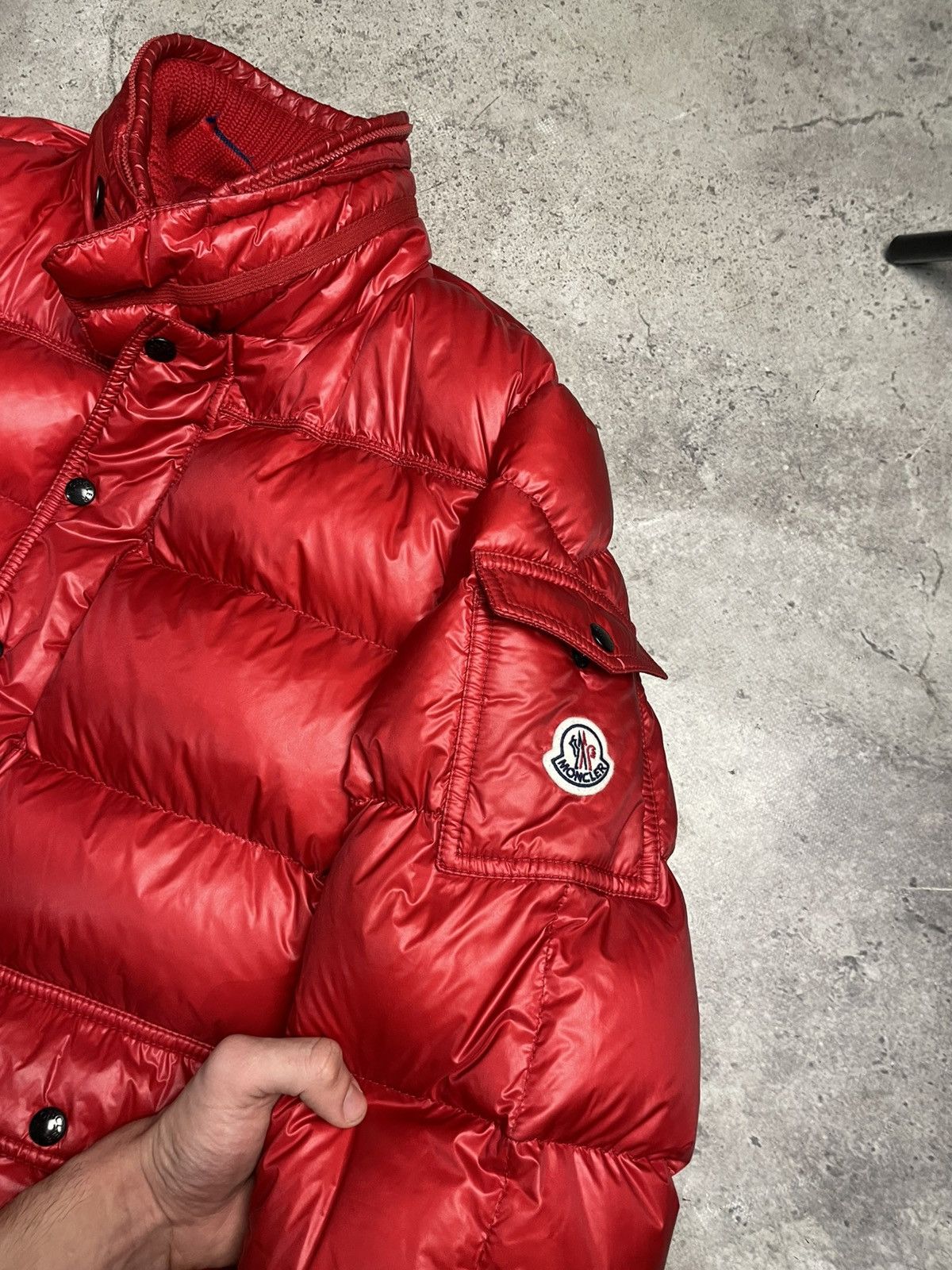 Moncler Moncler Hubert red puffer jacket Maya montgenevre Size US L / EU 52-54 / 3 - 2 Thumbnail