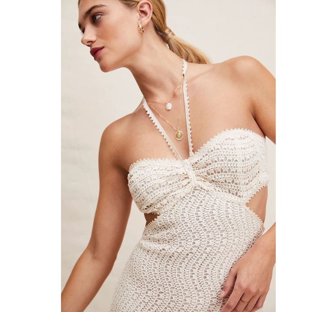 Free People New Free People Anna Sui Crochet Lace Cutout Dress $660 XS Size XS / US 0-2 / IT 36-38 - 2 Thumbnail