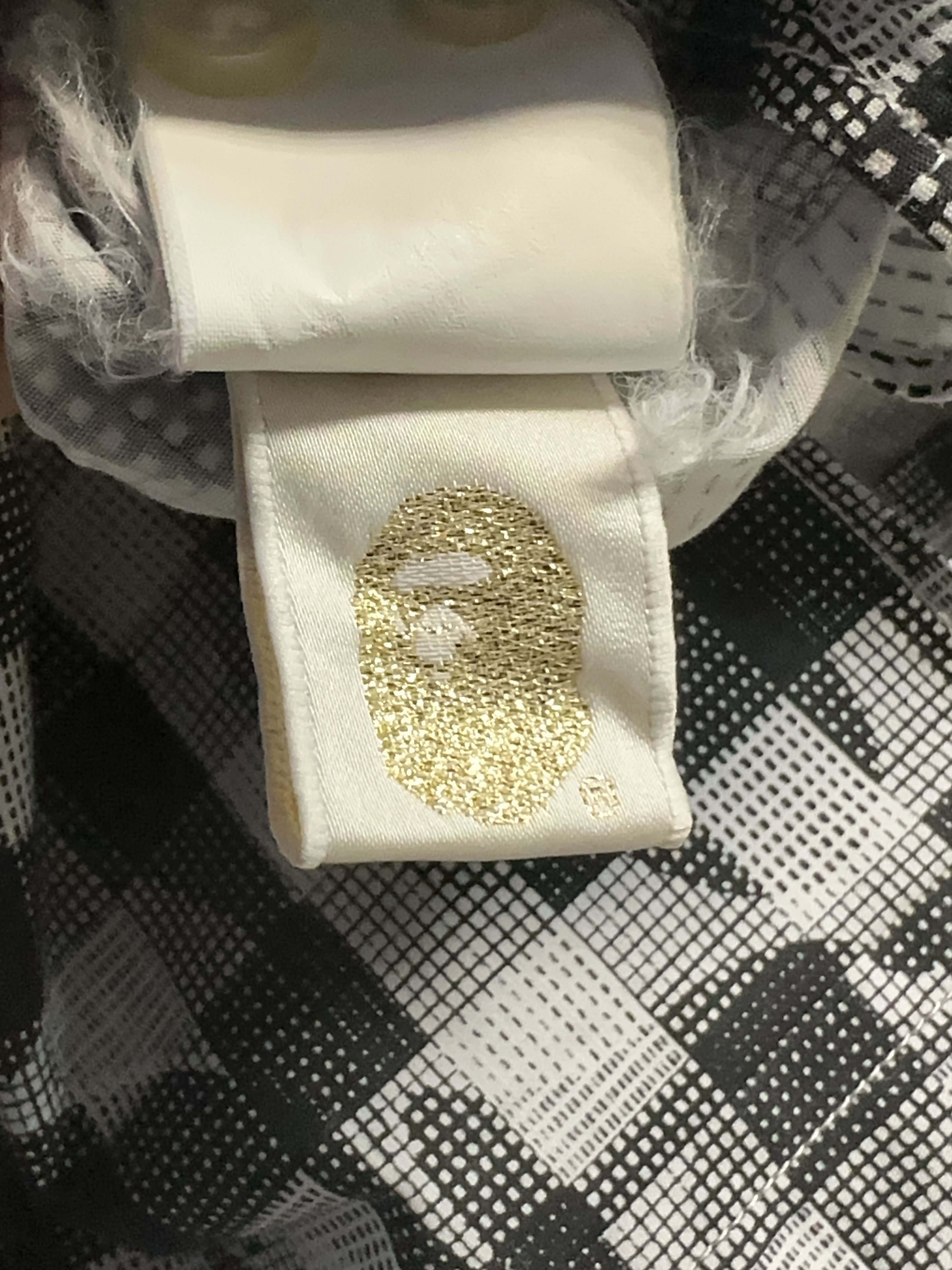 Bape BAPE Checkered Black and White Camo Button Up Size US L / EU 52-54 / 3 - 7 Thumbnail