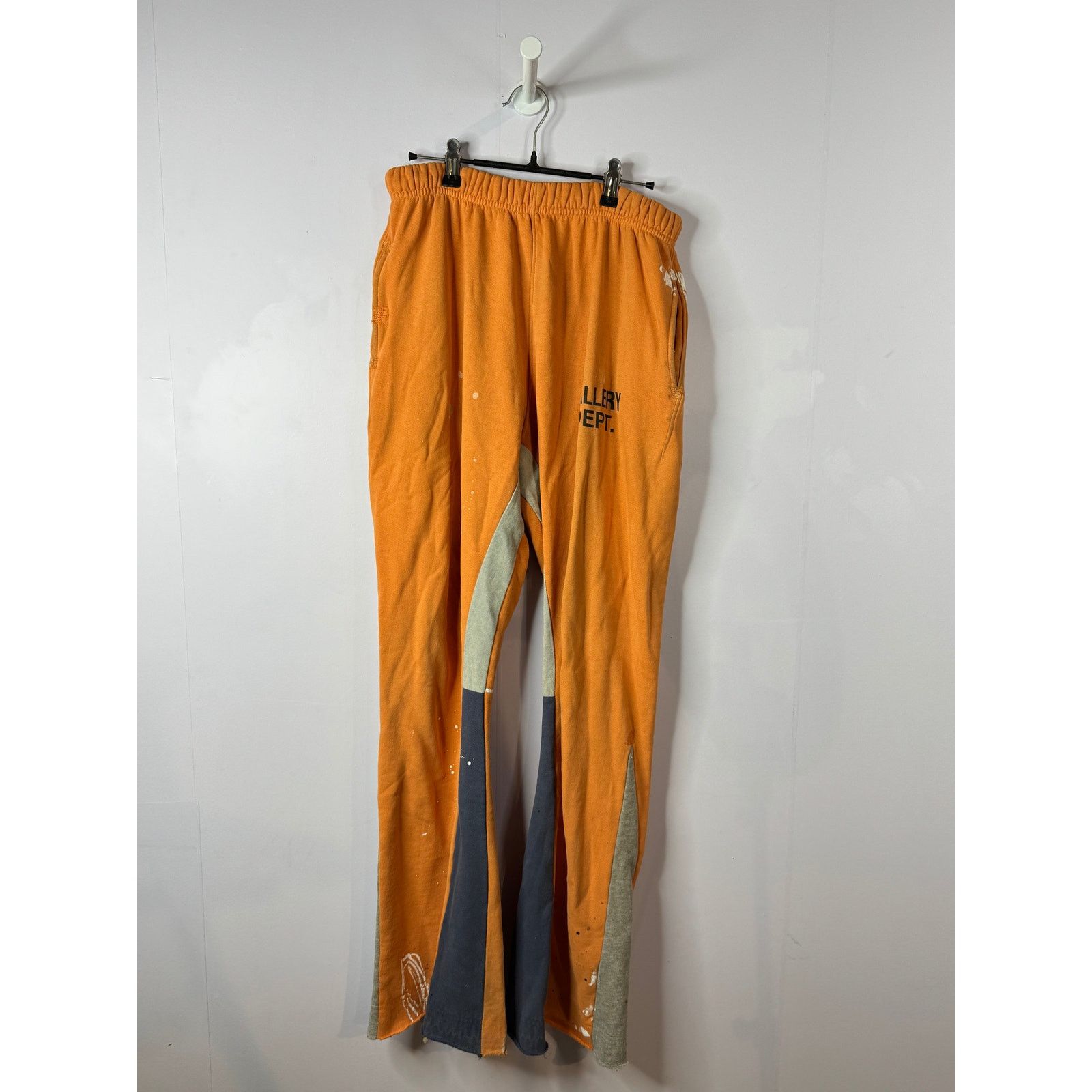 Gallery Dept Orange Splatter Flare Sweatpants