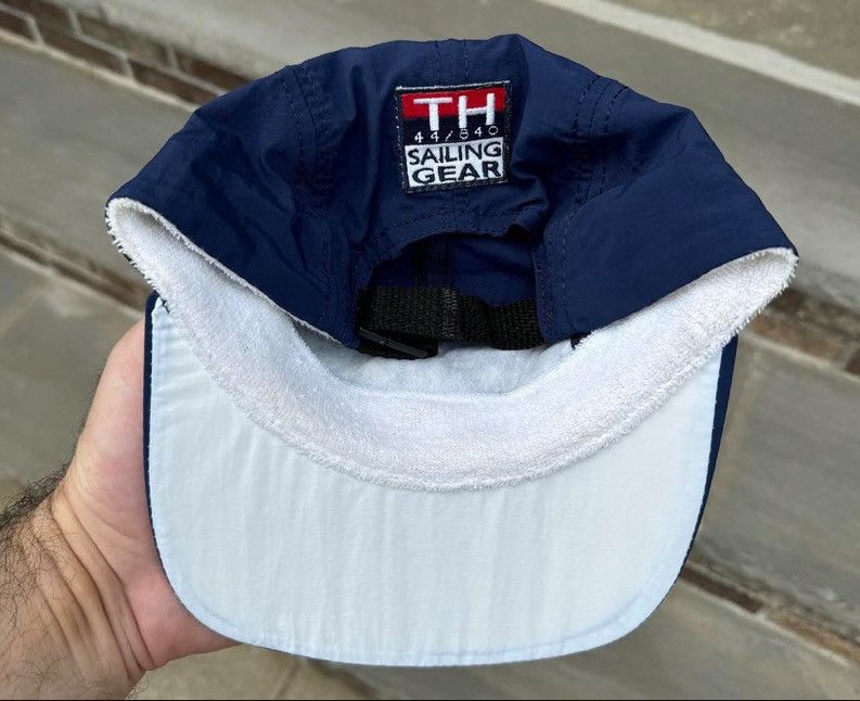 Tommy Hilfiger × Vintage Vintage Tommy Hilfiger Sailing Gear Navy 5 Panel Hat Size ONE SIZE - 2 Thumbnail