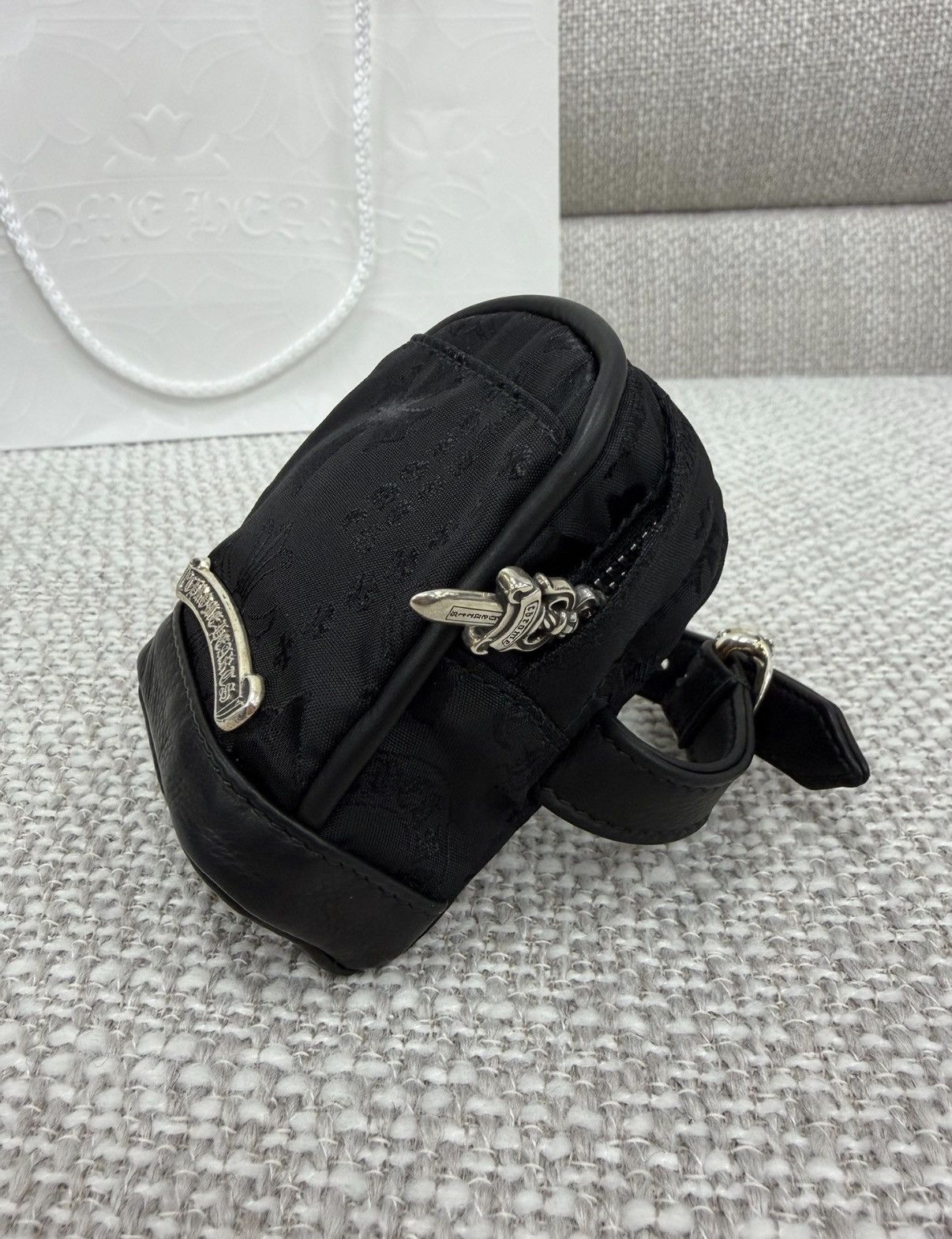 Chrome Hearts Chrome Hearts Scroll Ring Nylon Jacquard Wrist Bag Size ONE SIZE - 2 Thumbnail