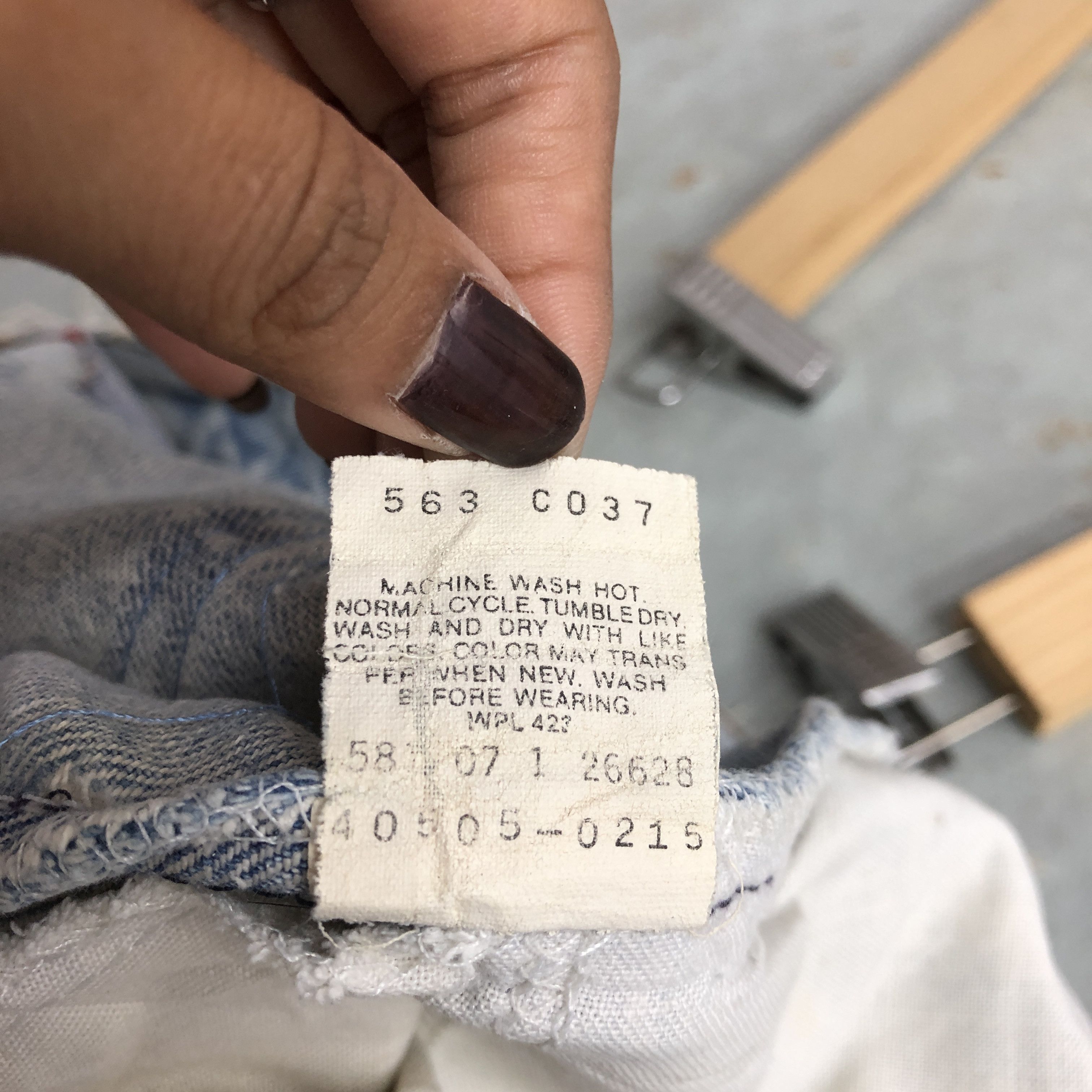 Levi's Vintage Levis 505 Distressed Orange Tab Faded Jeans Denim Size US 30 / EU 46 - 9 Thumbnail