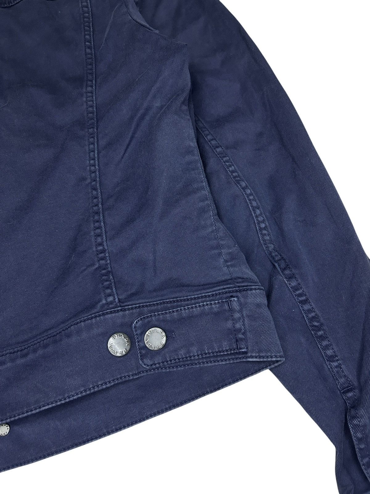Prada 2014 Navy Trucker Jacket Size US S / EU 44-46 / 1 - 6 Thumbnail