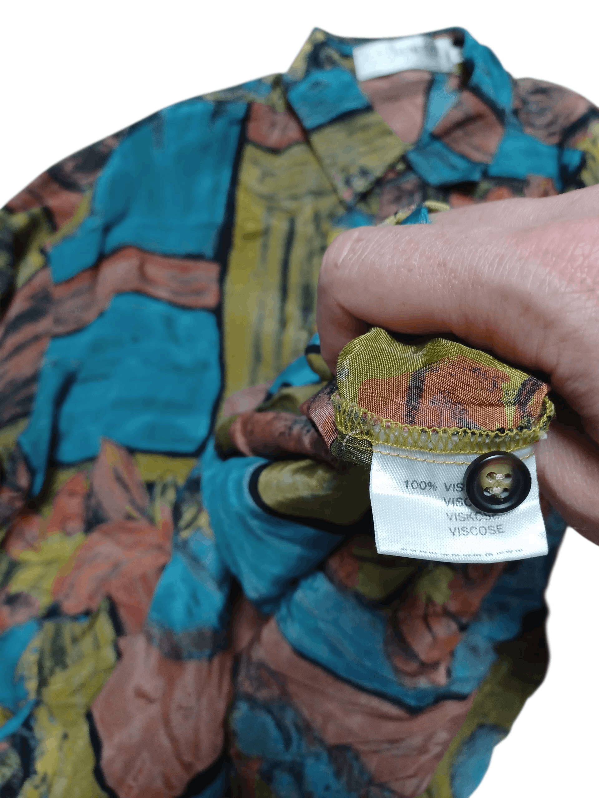 Other VINTAGE SENPOOL 100% VISCOSE ART DESIGNER AVANT GARDE SHIRT Size US M / EU 48-50 / 2 - 5 Thumbnail