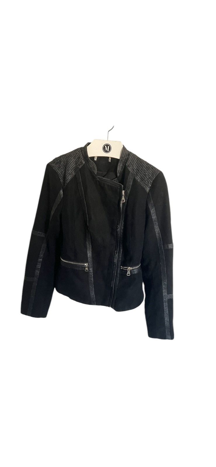 Japanese Brand × Vintage Y2K Black Jacket leather like rick raf junya cdg 2000s Size S / US 4 / IT 40 - 1 Thumbnail
