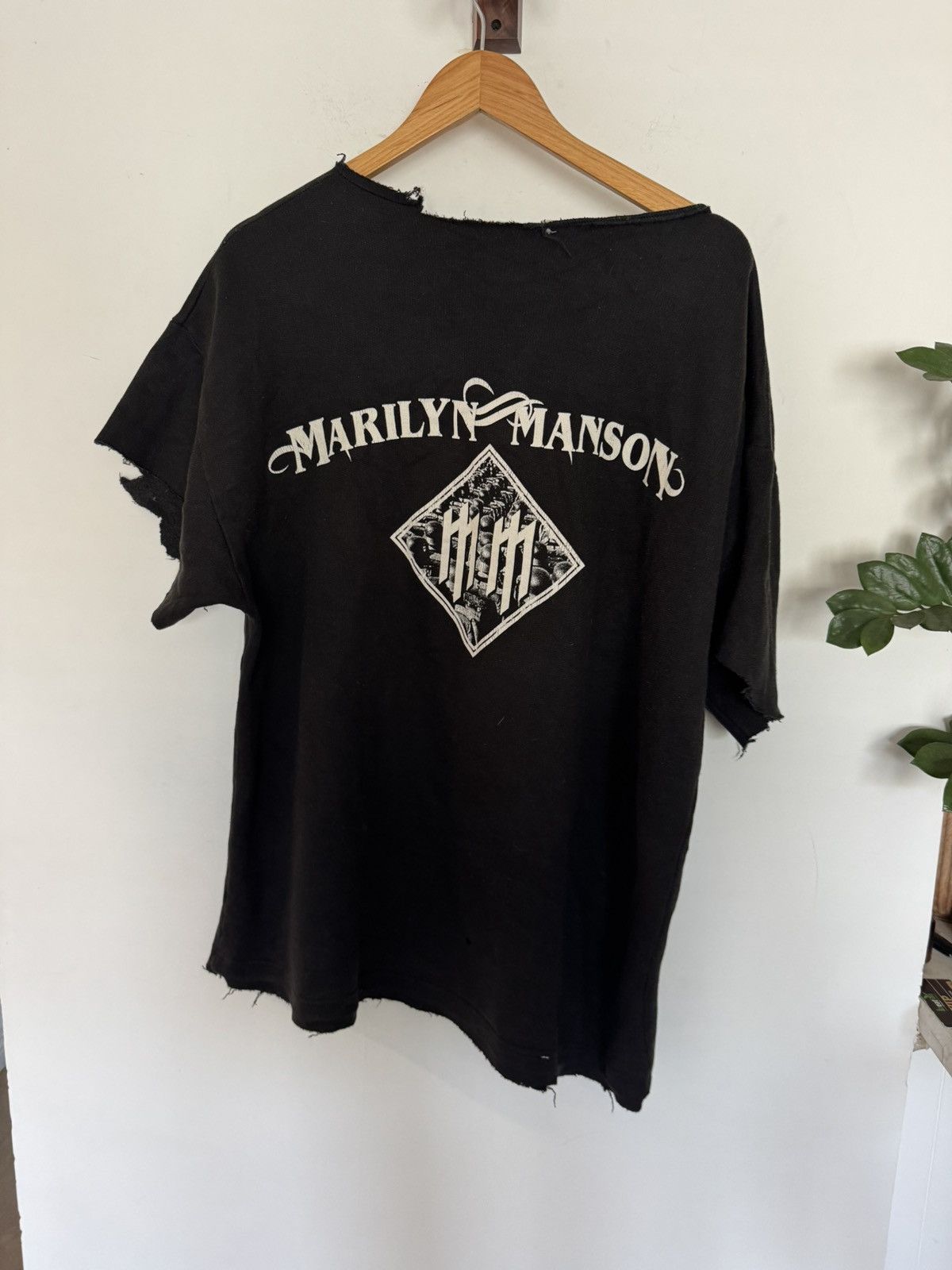 Vintage Marilyn Manson Chopped Sweater Size US XL / EU 56 / 4 - 2 Thumbnail