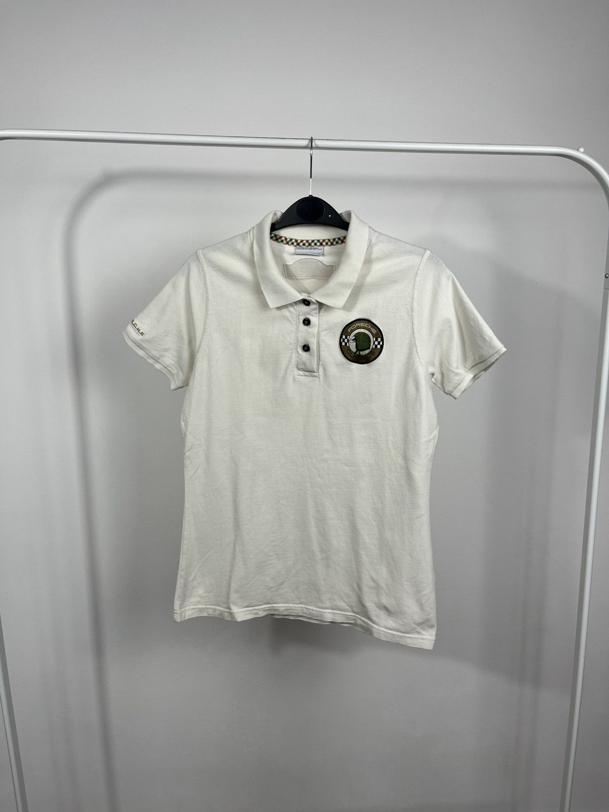 Porsche Design Classics Polo Shirt Womens M White Logo