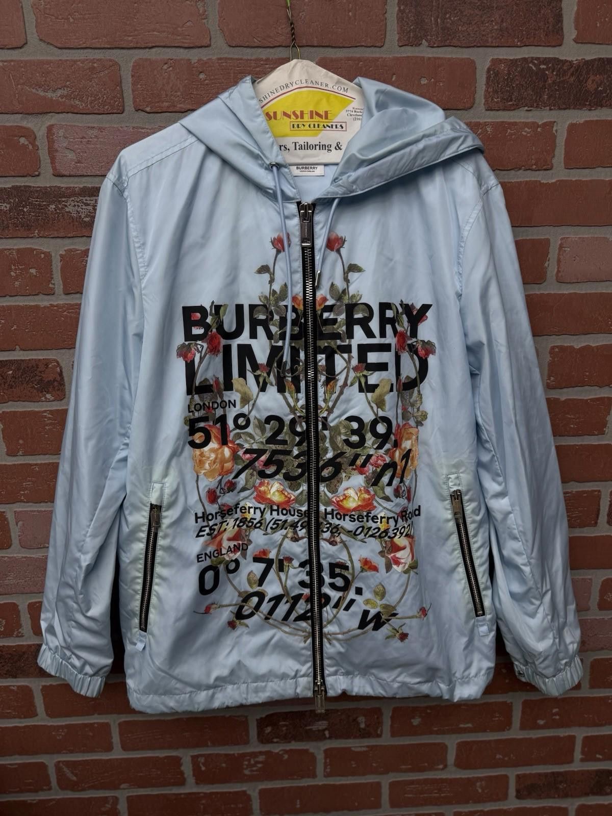 Burberry BURBERRY LIMITED ZIP UP JACKET NYLON BLUE SIZE (Small) Size US S / EU 44-46 / 1 - 1 Thumbnail