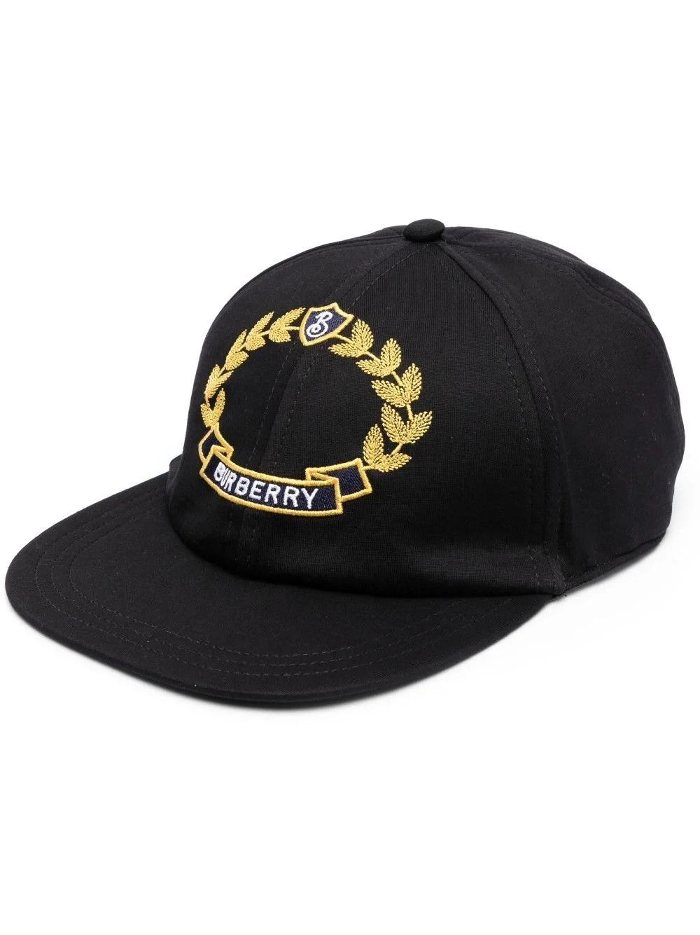 Burberry black Embroidered Crest Logo Cap Size ONE SIZE - 1 Thumbnail
