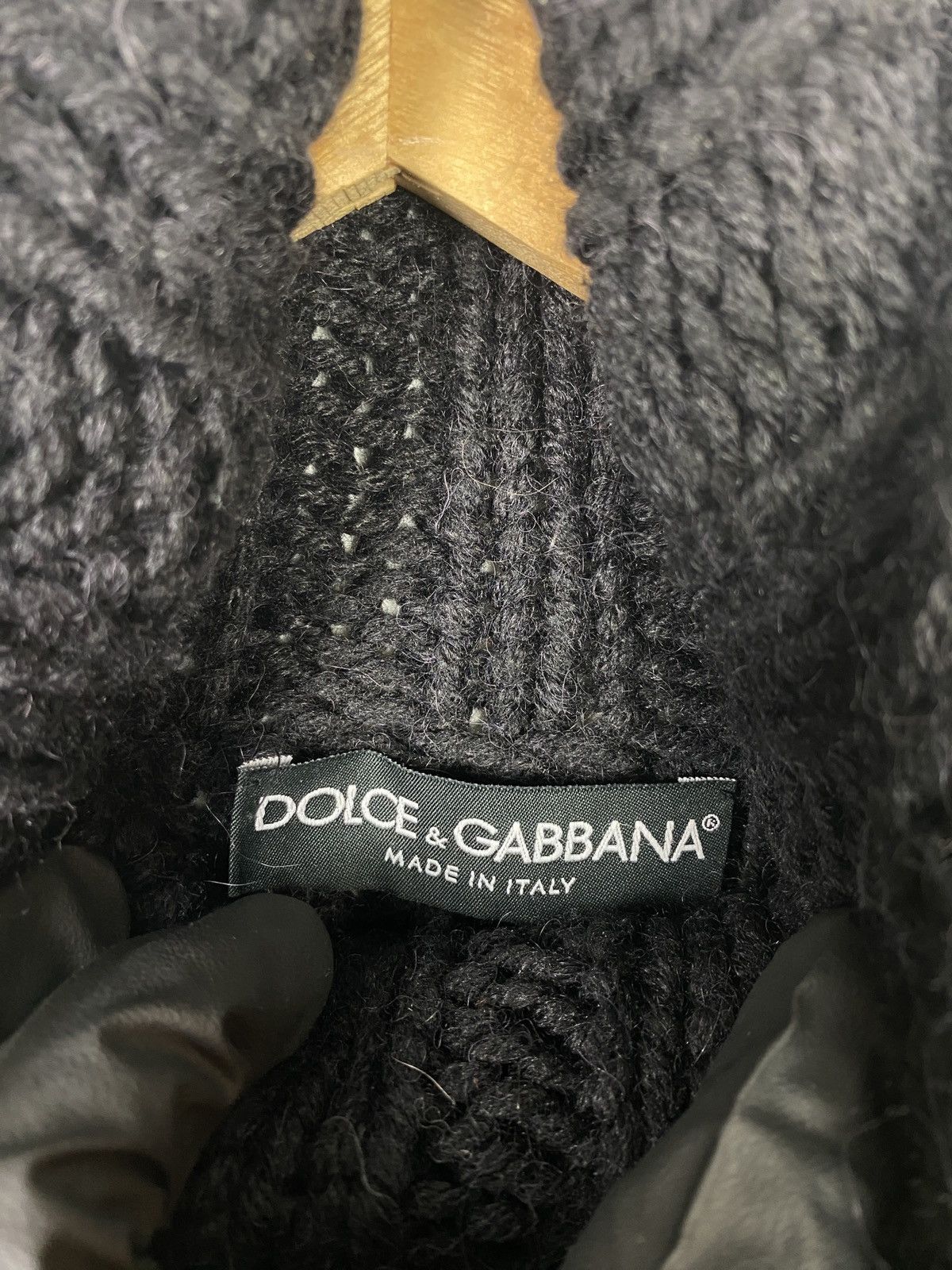 Dolce & Gabbana DOLCE & GABBANA WOOL CABLE KNIT TURTLE NECK SIZE L Size L / US 10 / IT 46 - 19 Thumbnail
