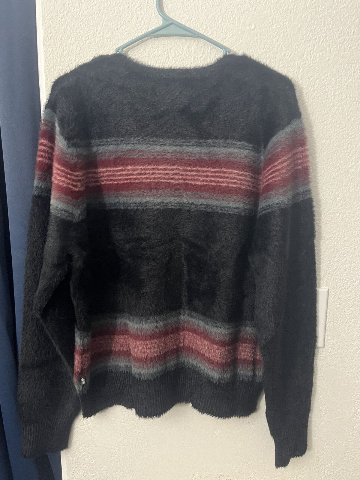 Stussy Stussy Shaggy Cardigan Sweater Mens S Small Fuzzy Striped Size US S / EU 44-46 / 1 - 6 Thumbnail