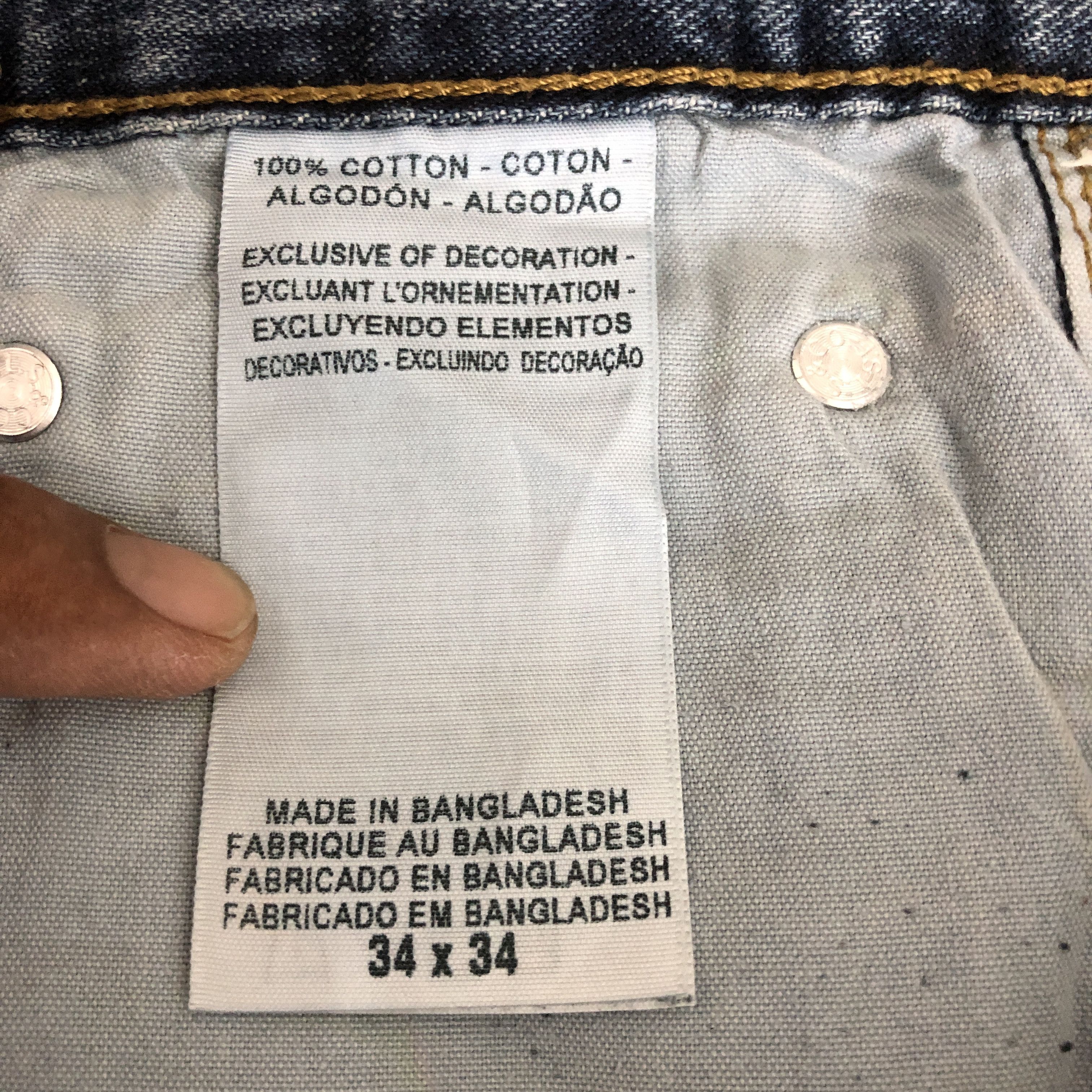 Levi's Vintage Y2K Levis Denizen Jeans Levi's Relaxed Fit Denim Size US 34 / EU 50 - 9 Thumbnail
