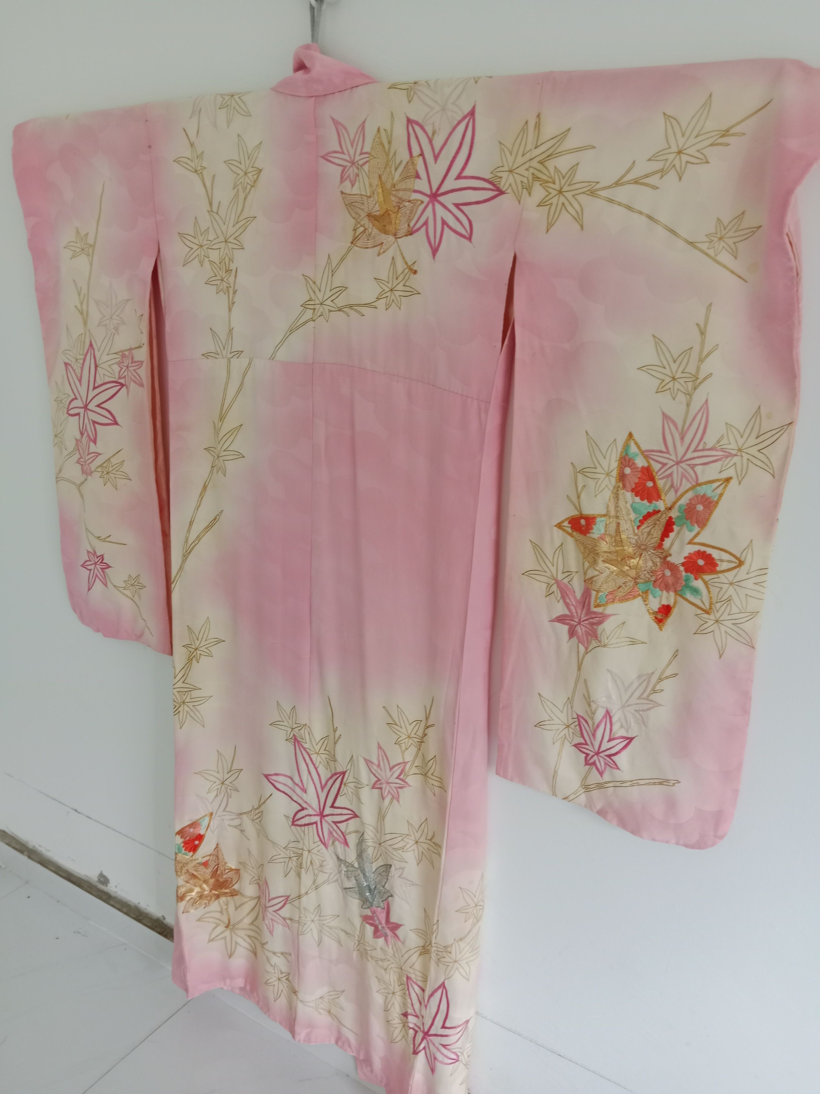 Japanese Brand Vintage Yukata Kimono Rare Motif Japanese Traditional Wear Size ONE SIZE - 7 Thumbnail
