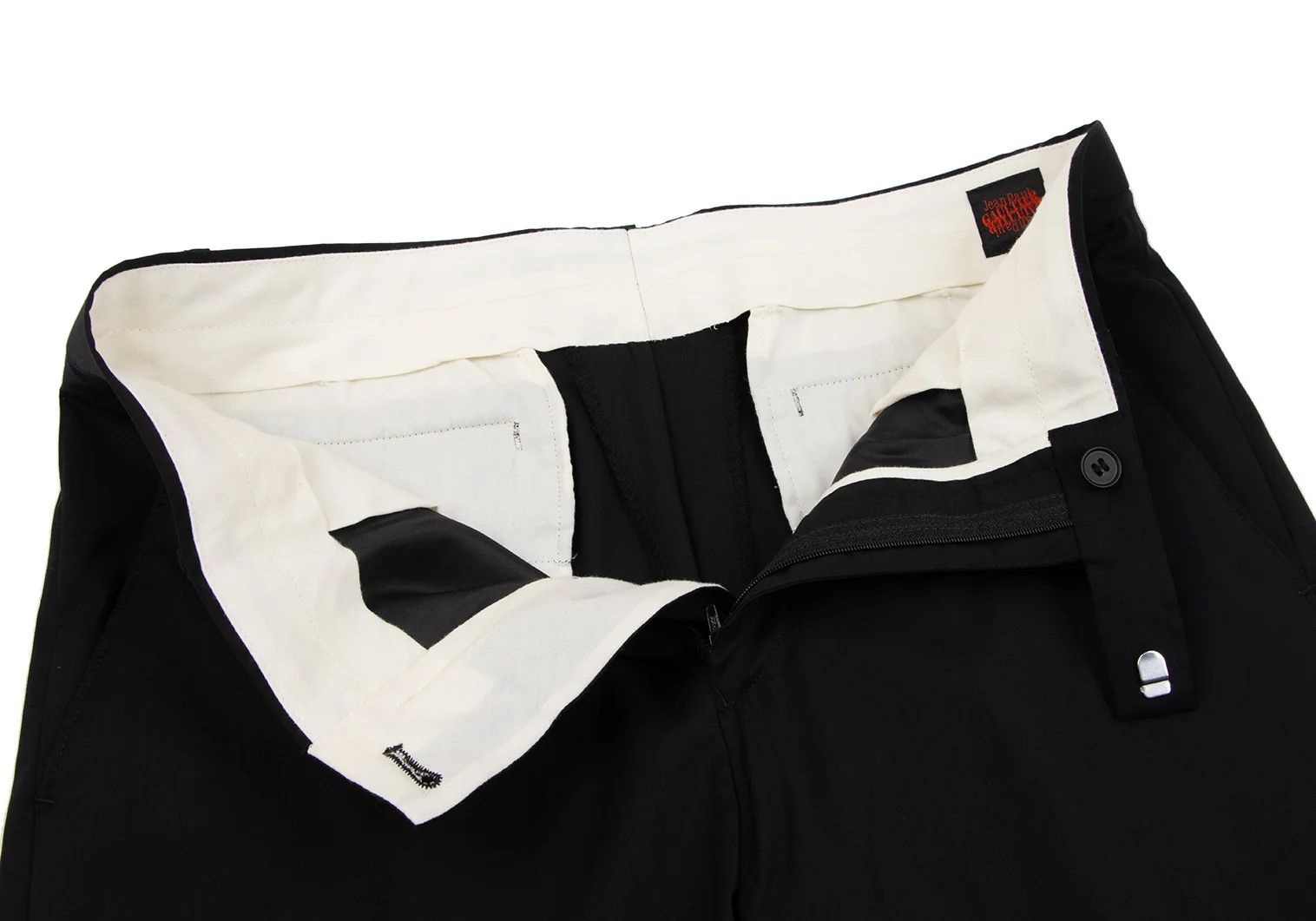 Jean Paul Gaultier Wool Blend Tapered Pants in Black, Size 48 Size US 32 / EU 48 - 5 Thumbnail