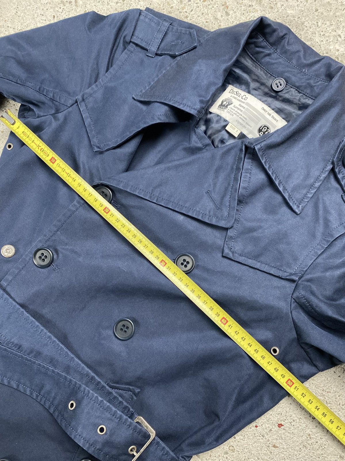 Diesel Diesel coat trench italy navy long Size S / US 4 / IT 40 - 14 Thumbnail