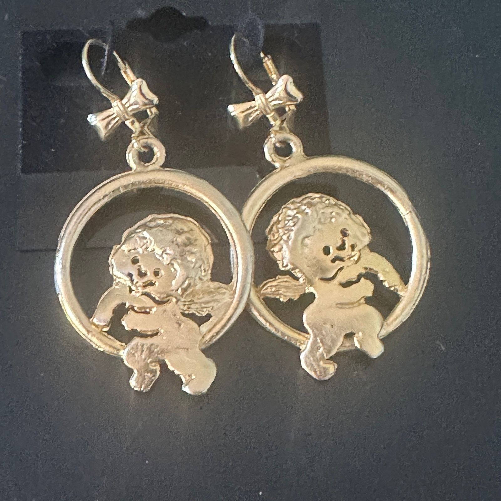 Vintage Vintage Ultra Craft Cupid Dangle Pierced Earrings Size ONE SIZE - 5 Thumbnail