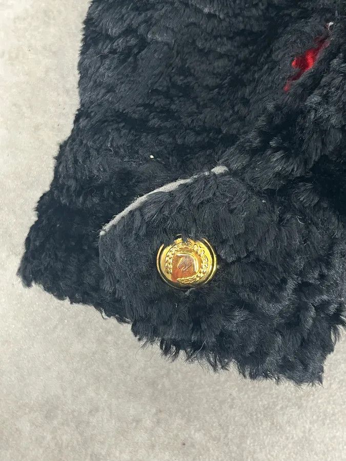 Moschino 1990s Moschino Black Fur Trucker Jacket Size US S / EU 44-46 / 1 - 10 Thumbnail