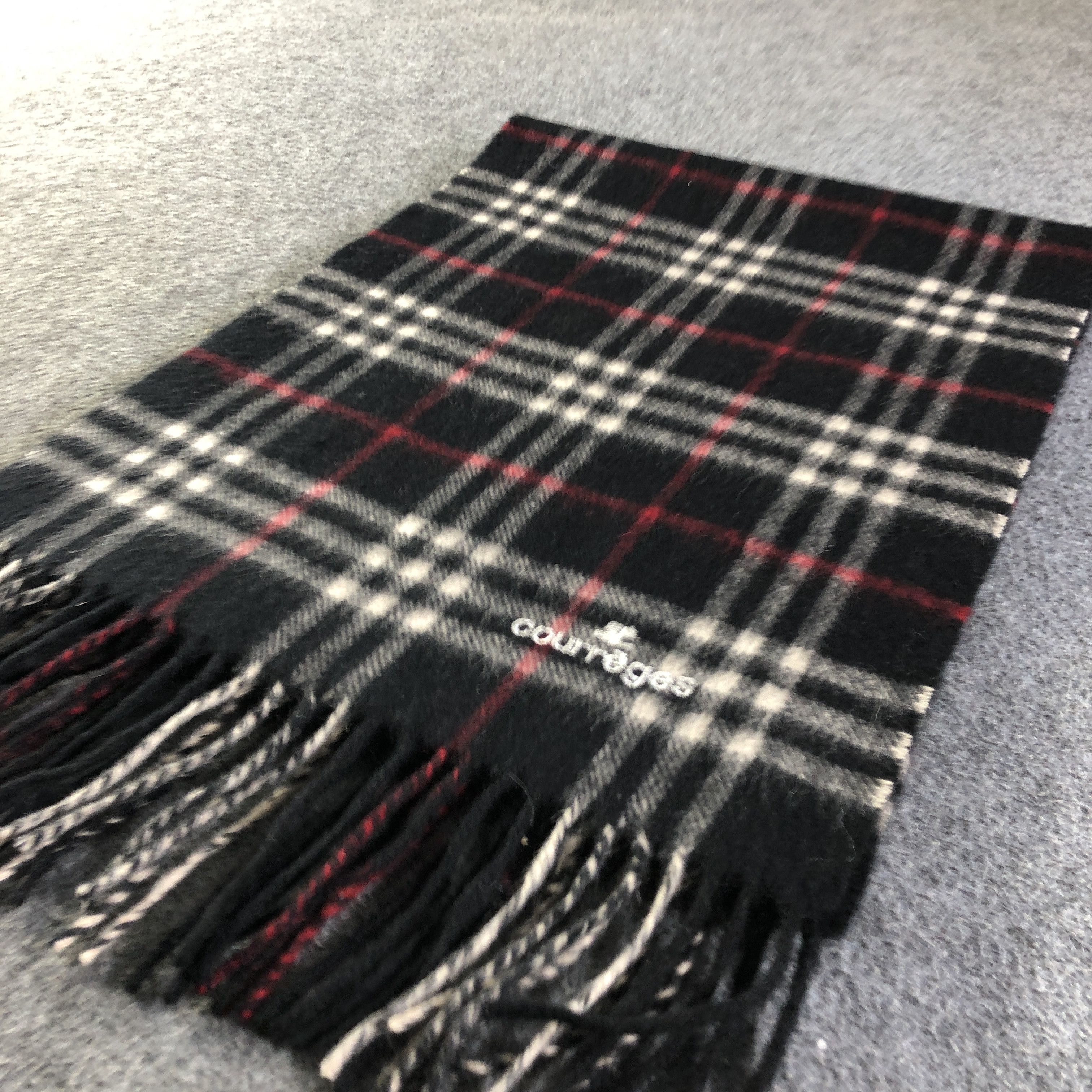 Courreges Courreges Wool Scarf Muffler Neckwear V2783 Size ONE SIZE - 3 Thumbnail