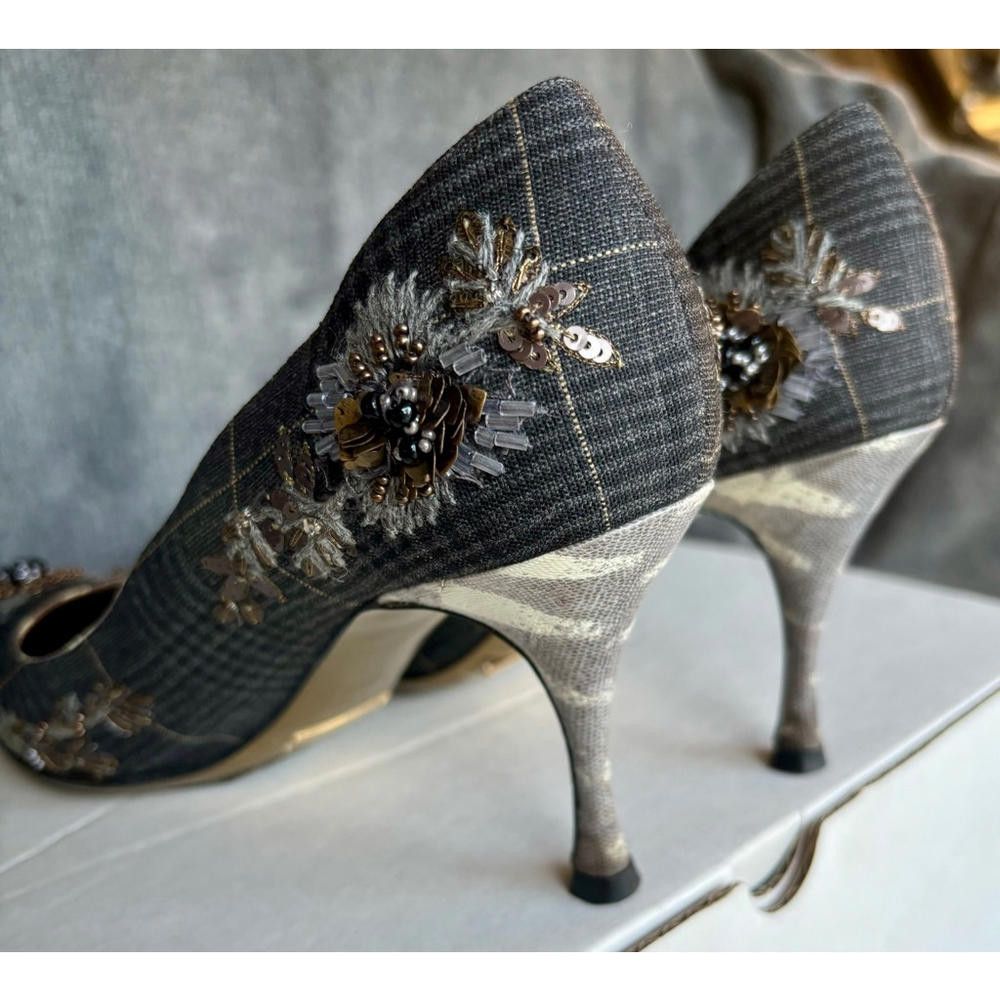 Dolce & Gabbana Dolce and Gabbana Beaded Heels Size US 6.5 / IT 36.5 - 8 Thumbnail