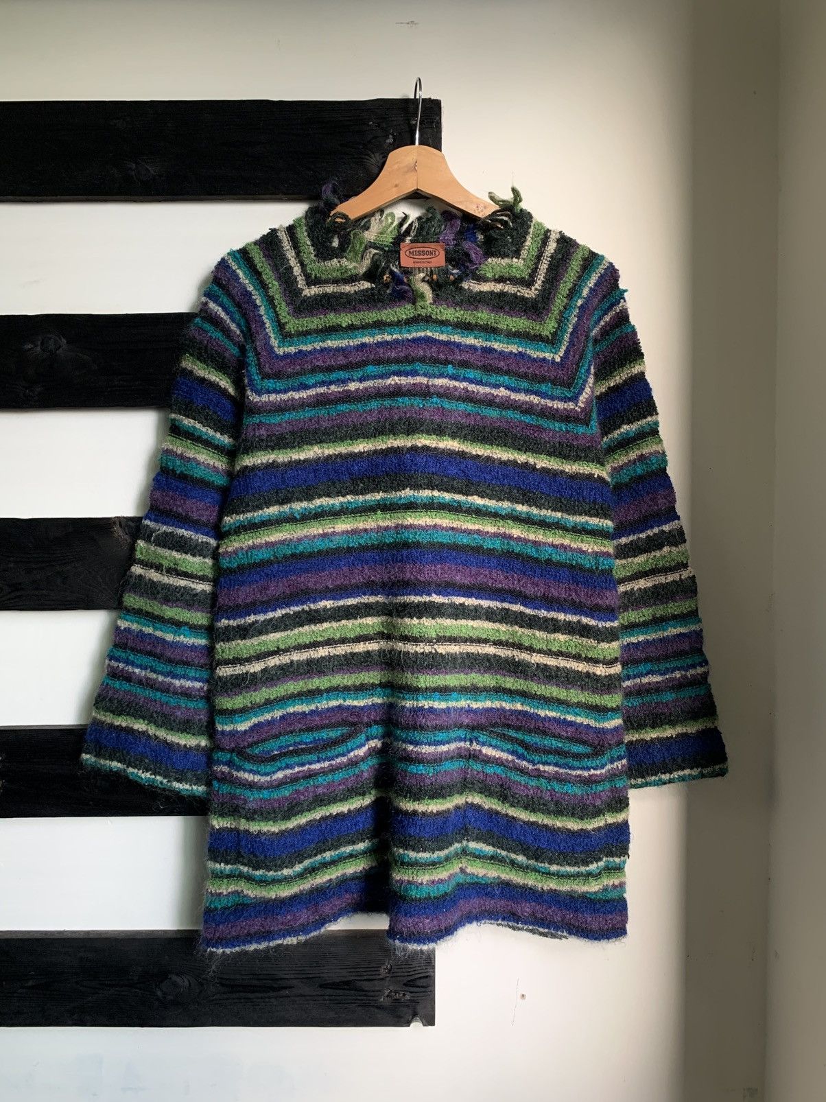 Designer × Missoni × Vintage Vintage 90s Missoni Wool Multicolour Knit Sweater Size M / US 6-8 / IT 42-44 - 1 Thumbnail