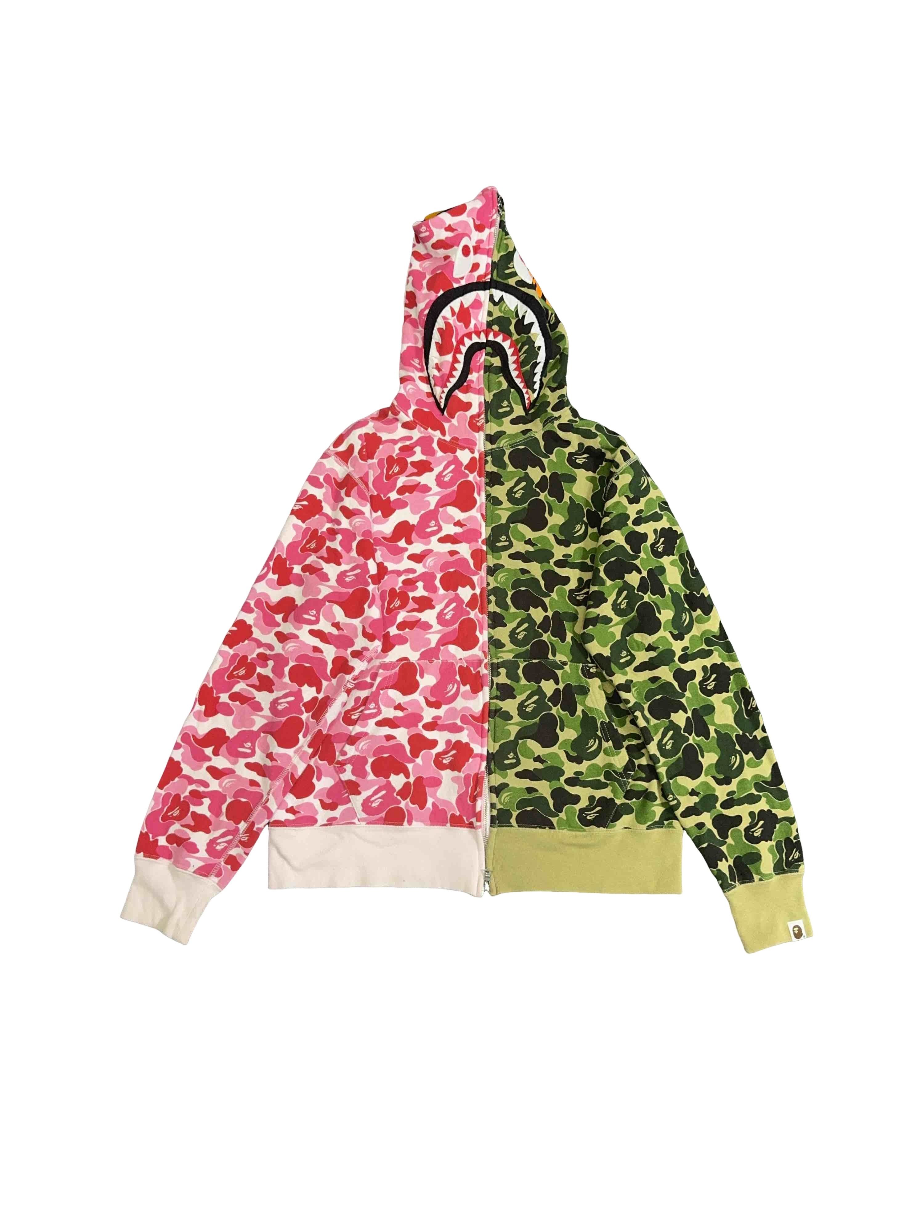 Bape × Neighborhood Bape x Neighborhood Split Camo Shark Full Zip