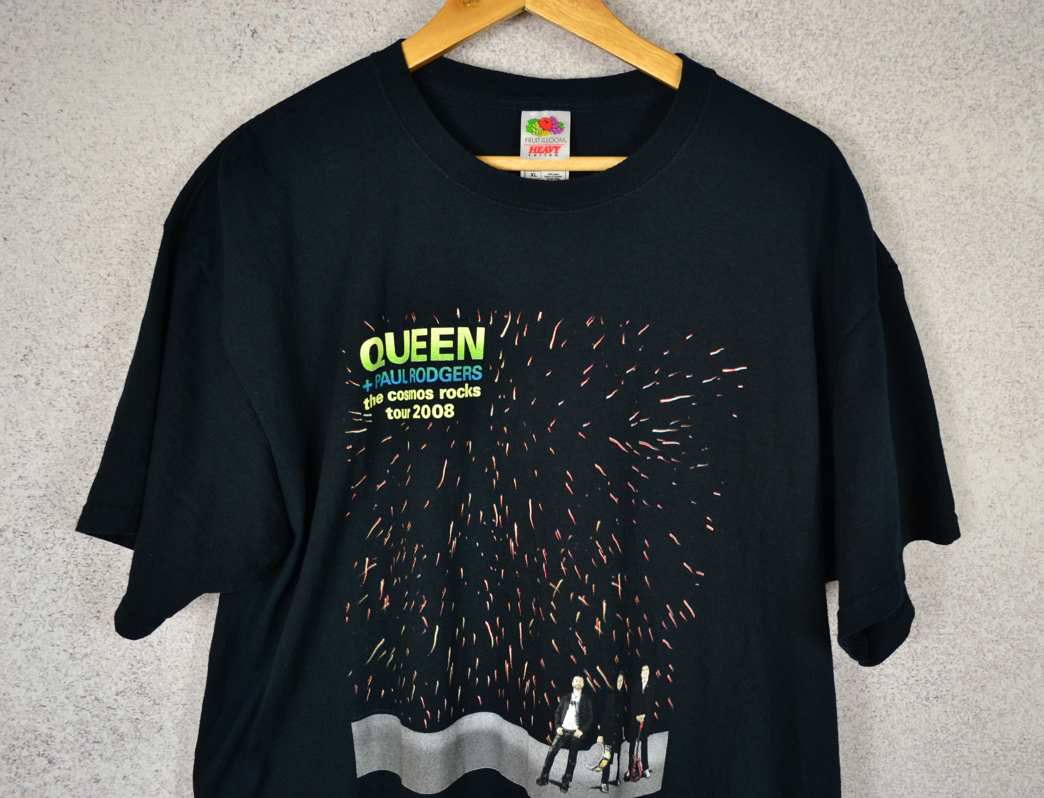 Band Tees Vintage Queen Paul Rodgers T Shirt Fruit Of The Loom 2008 Size US XL / EU 56 / 4 - 2 Thumbnail
