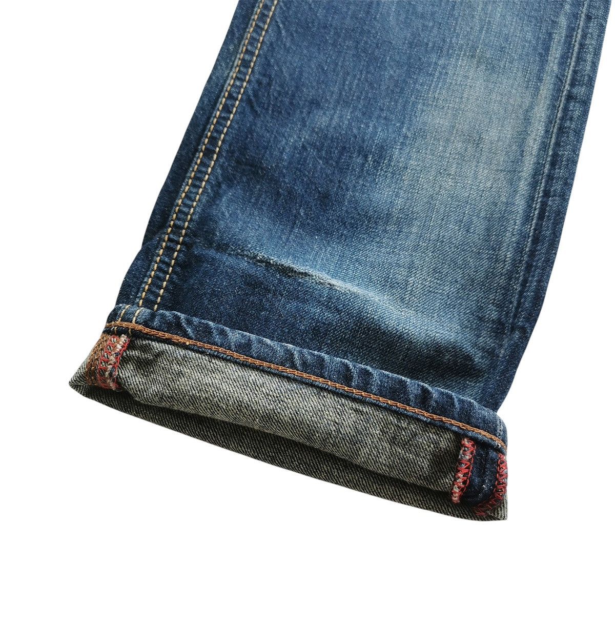 Tornado Mart Edwin Denim Jeans Whisker Honeycombs Vintage Wash Size US 30 / EU 46 - 7 Thumbnail