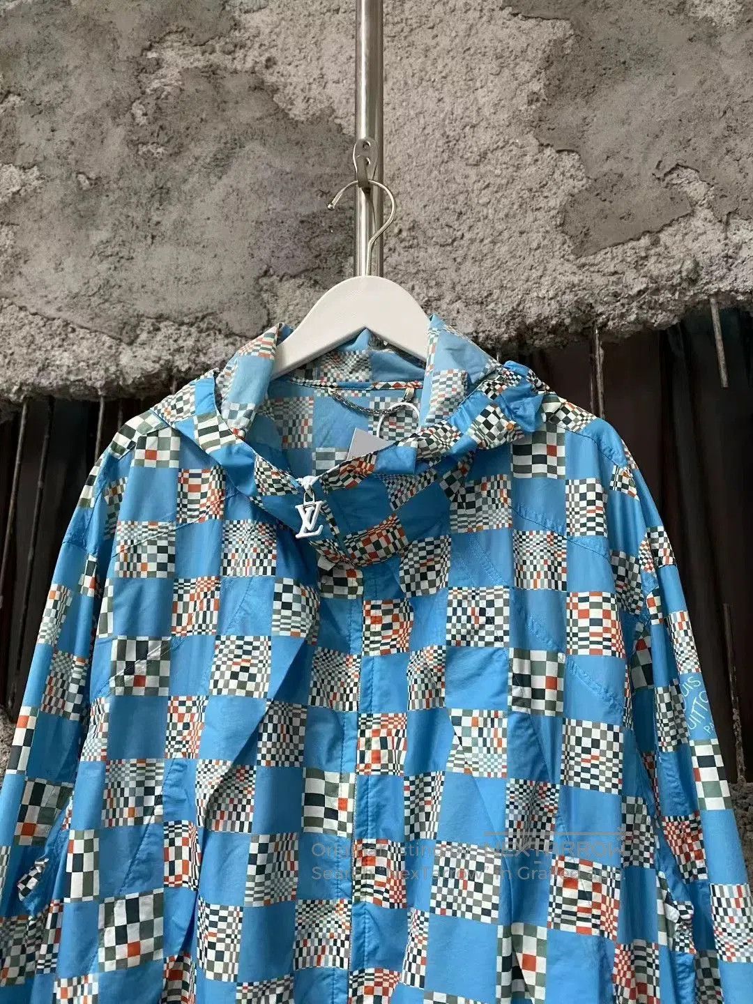 Louis Vuitton Louis Vuitton Blue Damier Logo Jacket. Size US S / EU 44-46 / 1 - 3 Thumbnail