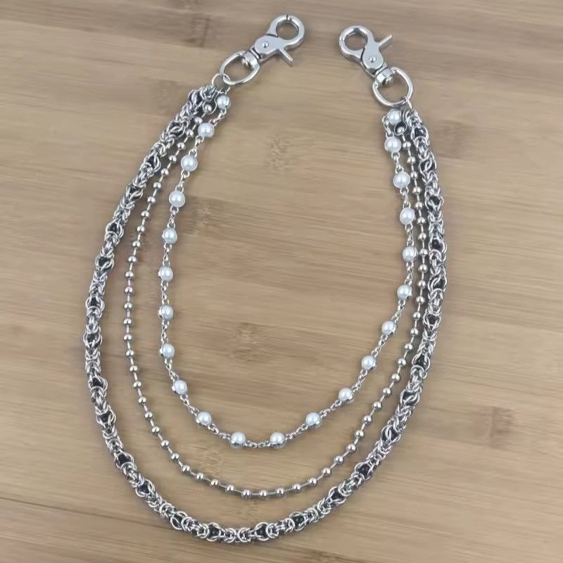Vintage Multilayer Bead Wallet Chain Size ONE SIZE - 1 Thumbnail