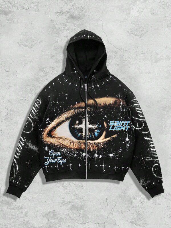 Japanese Brand Eye Minimalist Zip Up Hooded Size US L / EU 52-54 / 3 - 1 Thumbnail