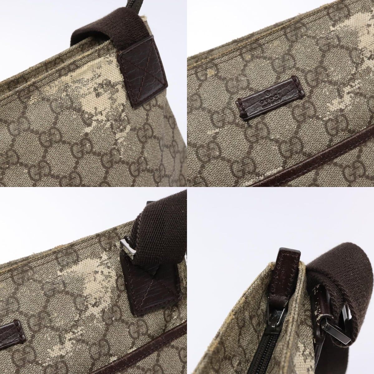 Gucci GUCCI GG Supreme Shoulder Bag Pvc Beige Gold Size ONE SIZE - 11 Thumbnail
