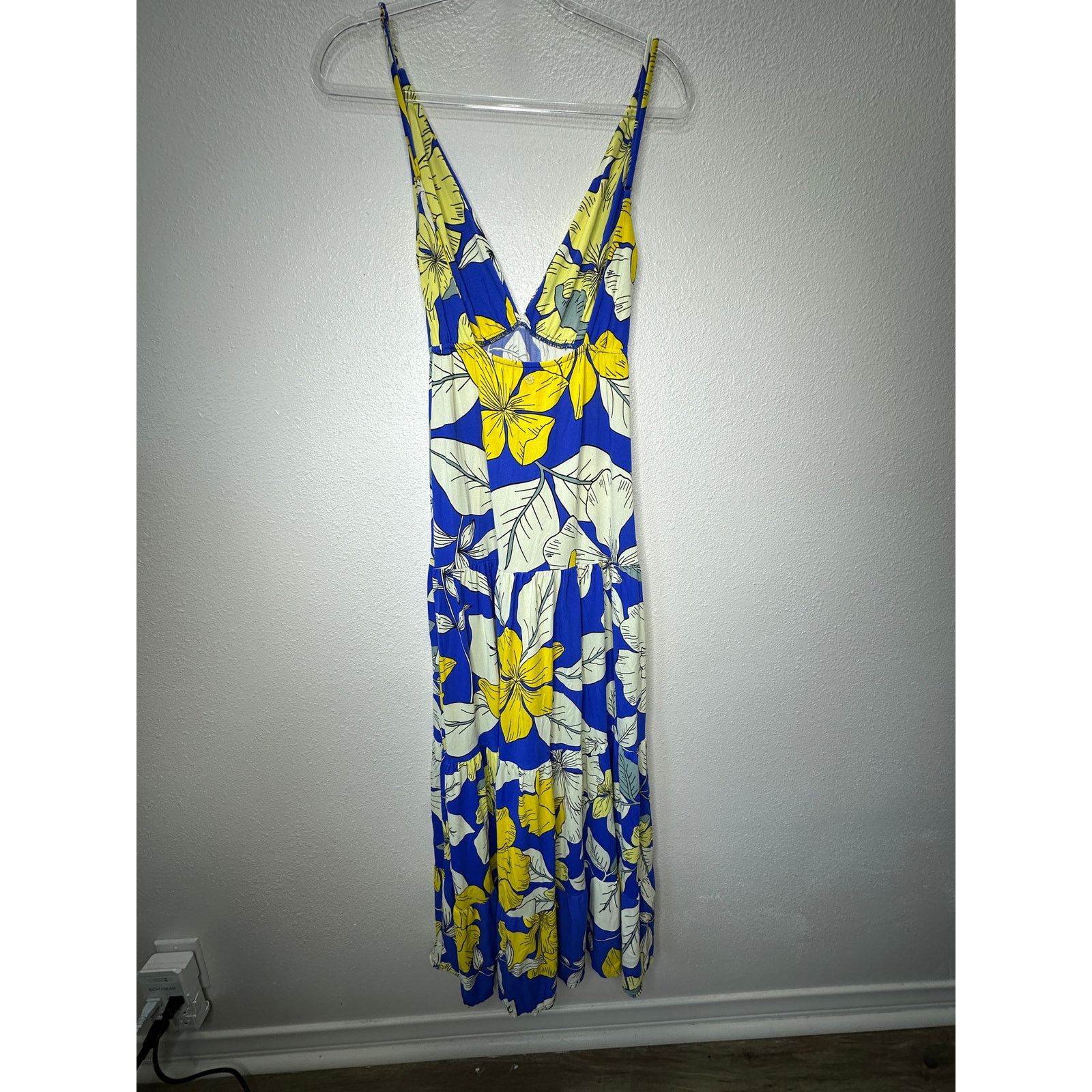 Other Maaji Yellow White Blue SandCastle Sleeveless Maxi Dress S Size S / US 4 / IT 40 - 8 Thumbnail
